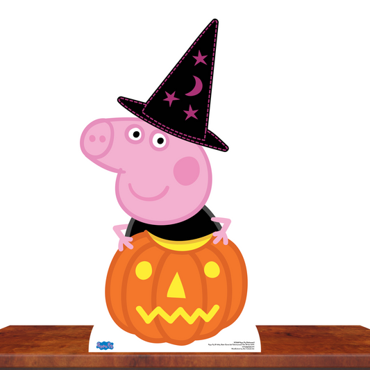 SC1268 Peppa Pig Pumpkin and Magical Hat (Halloween) Cardboard Cut Out Height 94cm