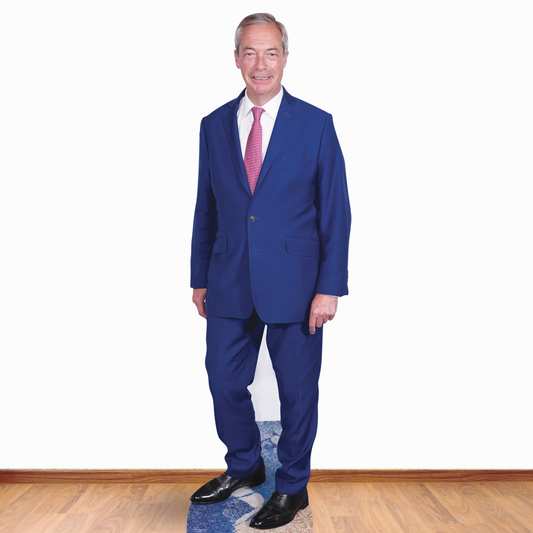 SC4511 Nigel Farage Pink Tie -  Cardboard Cut Out Height 183cm