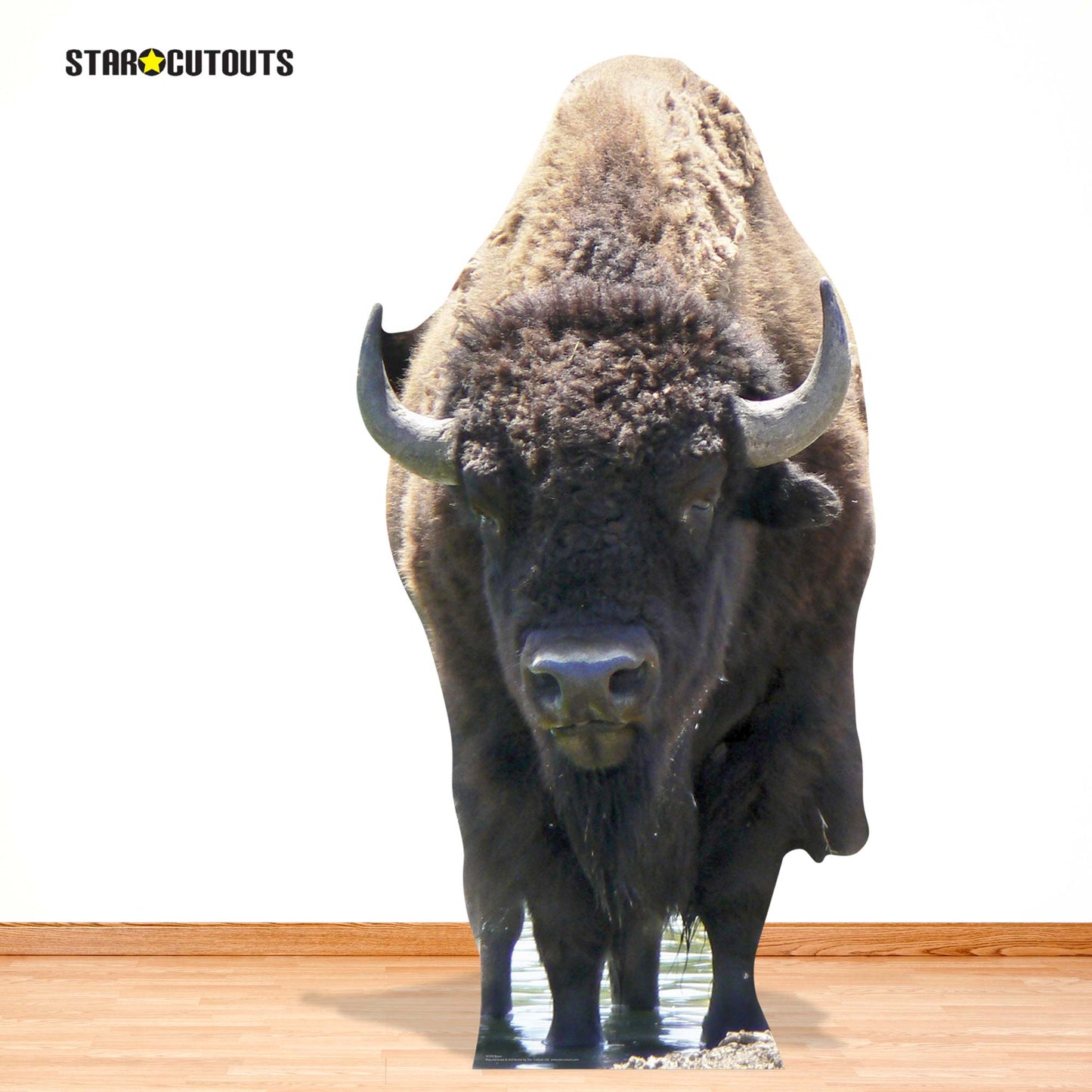 SC059 Bison Buffalo Cardboard Cut Out Height 180cm