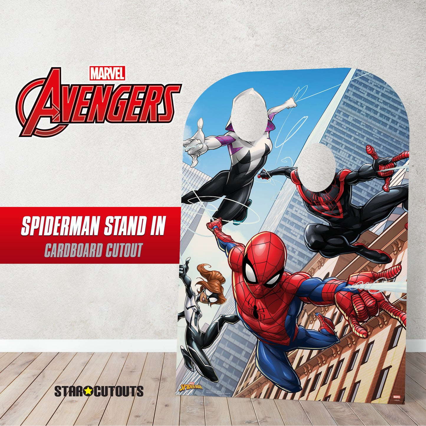 SC1059 Spider-Man Web Warriors Stand-In Cardboard Cut Out Height 136cm