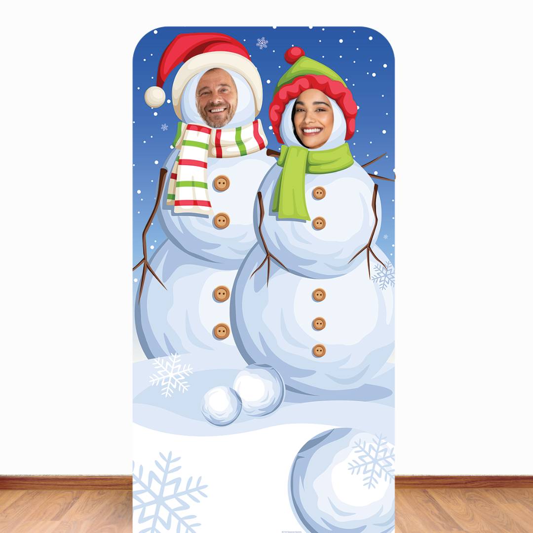 SC1157 Snowmen Stand-In Cardboard Cut Out Height 186cm