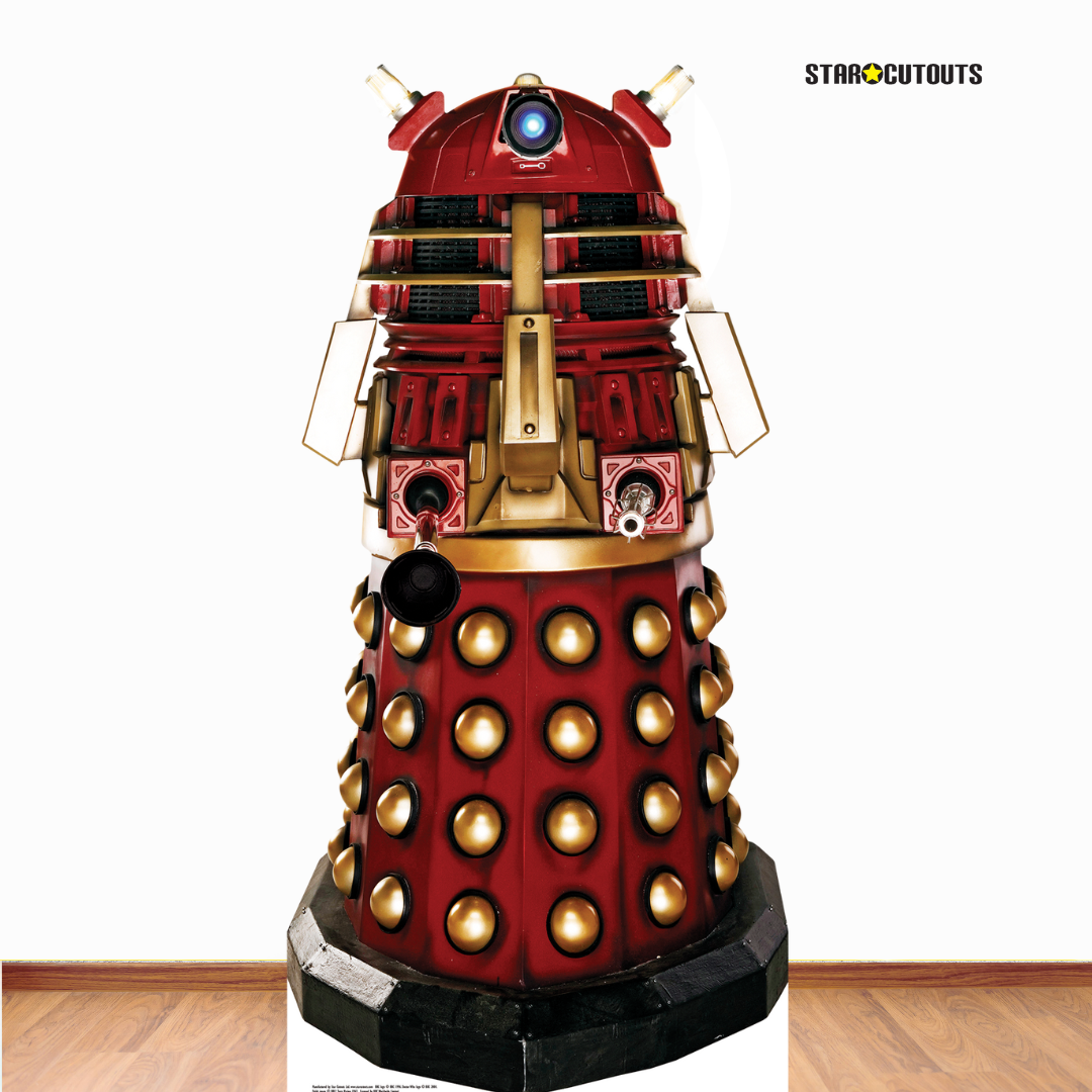 SC126 Supreme Dalek Red Dalek Cardboard Cut Out Height 174cm