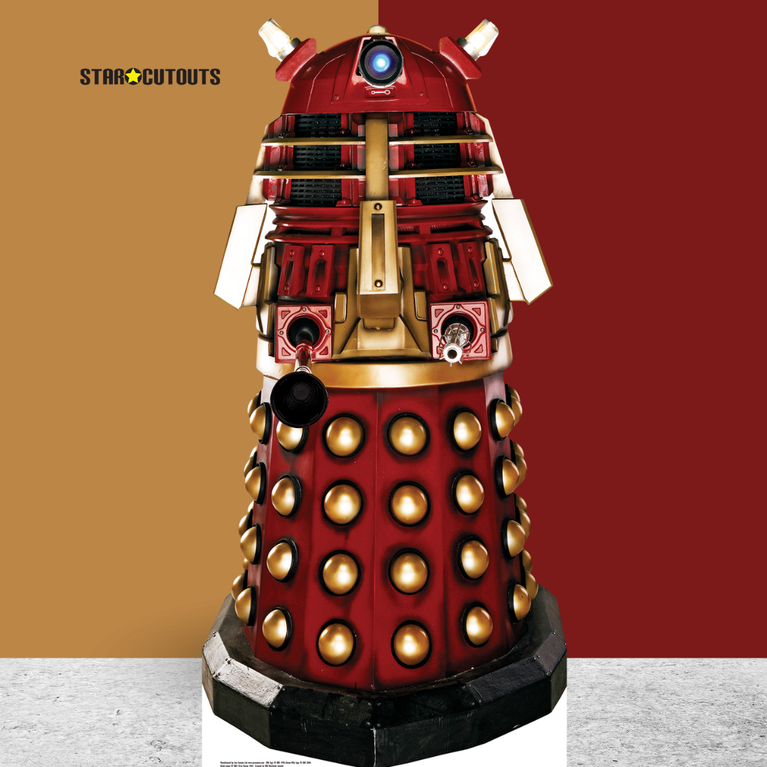 SC126 Supreme Dalek Red Dalek Cardboard Cut Out Height 174cm