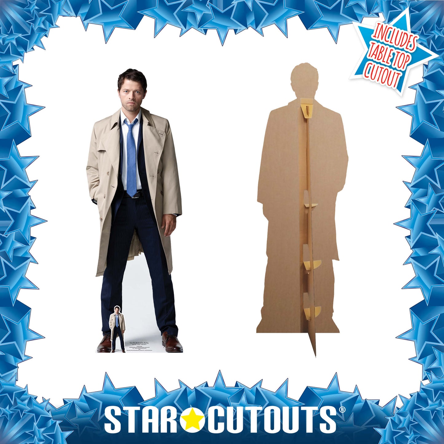 SC1351 Castiel (Supernatural) Misha Collins Cardboard Cut Out Height 184cm