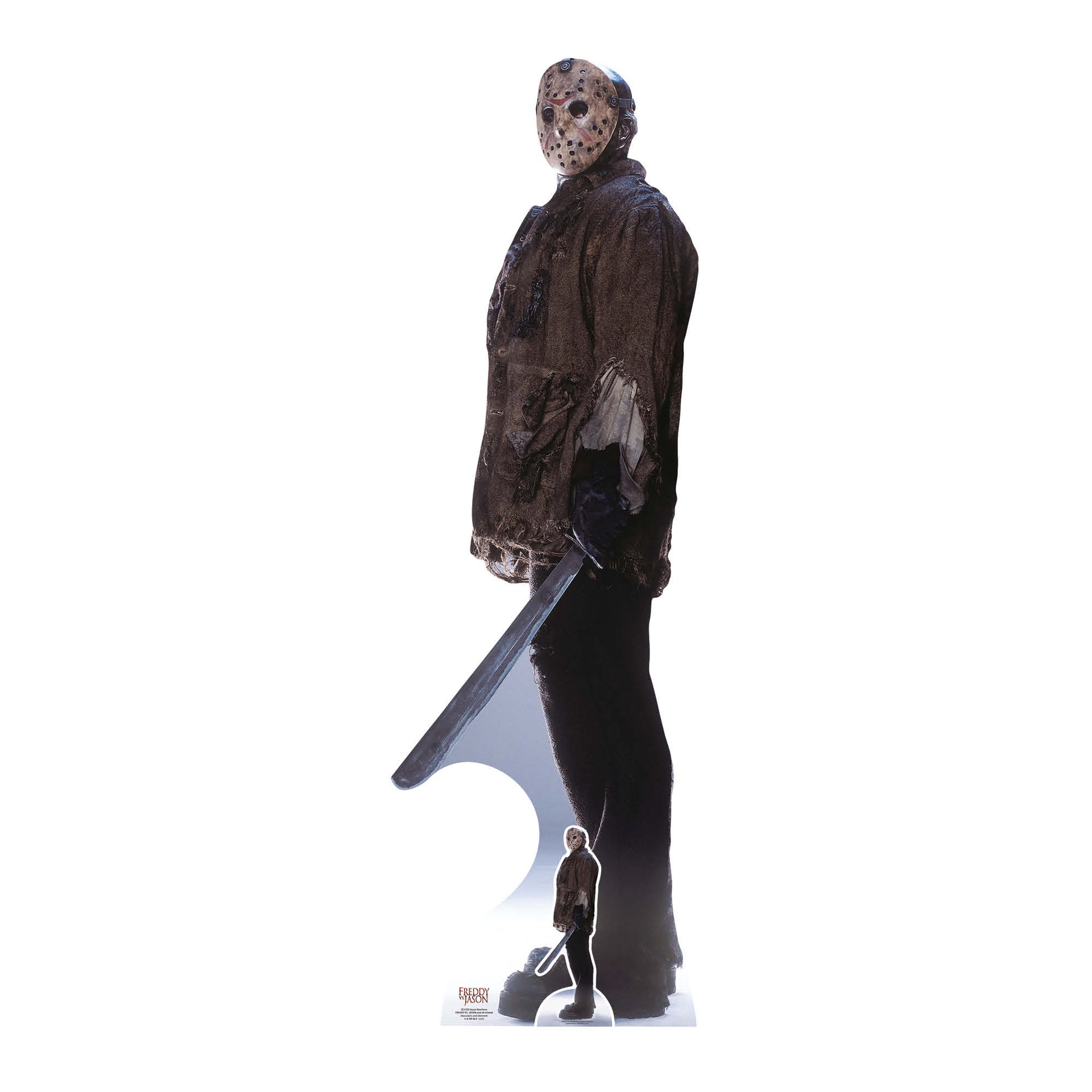 Jason Mask & Machete Stand Friday The 13th Jason Voorhees Mask Prop  Horror