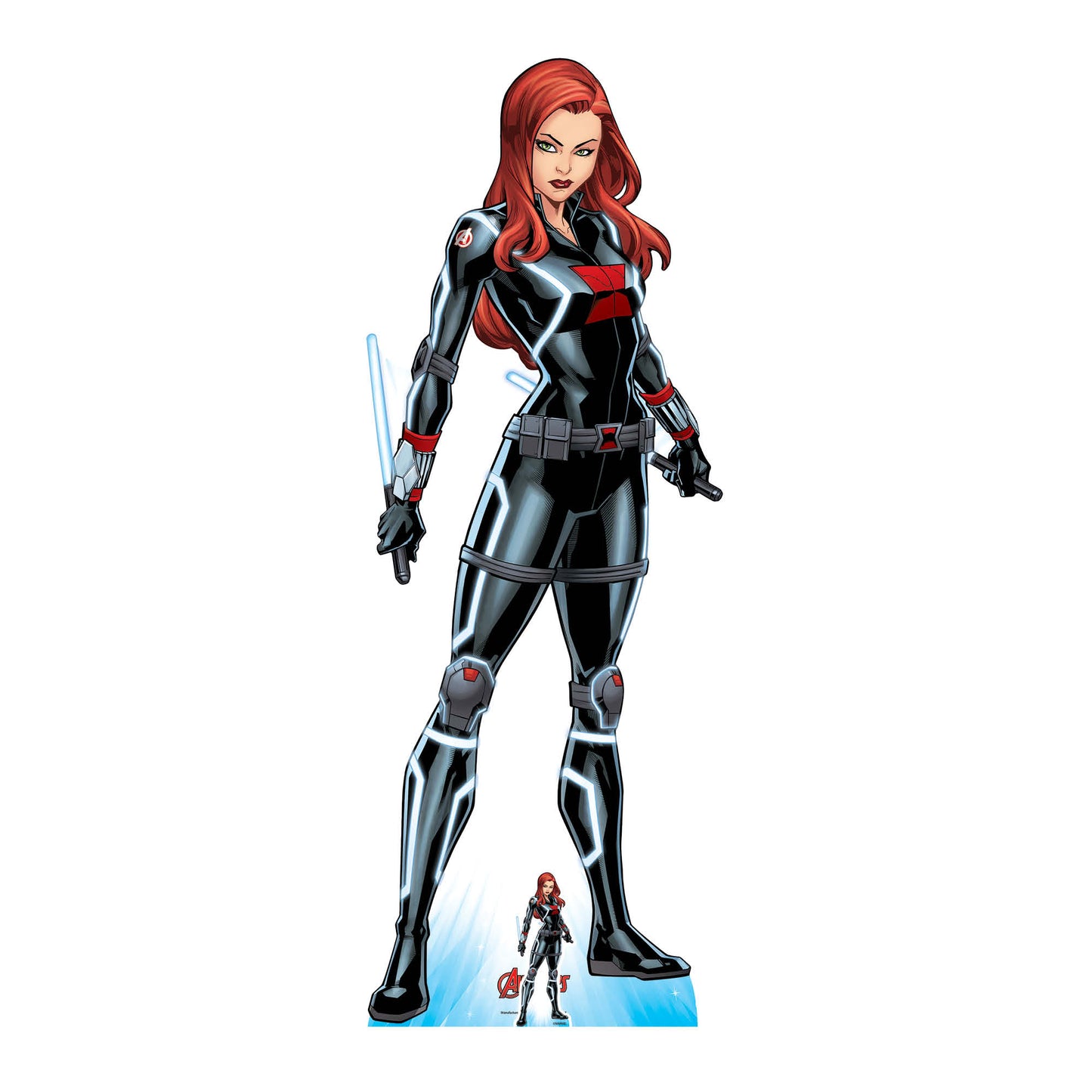 SC1603 Black Widow Tell Me Everything Cardboard Cutout With Mini Height 165cm