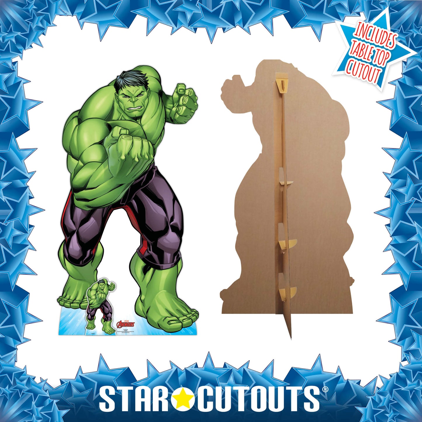 SC1618 Hulk Avengers Cardboard Cut Out Height 183cm