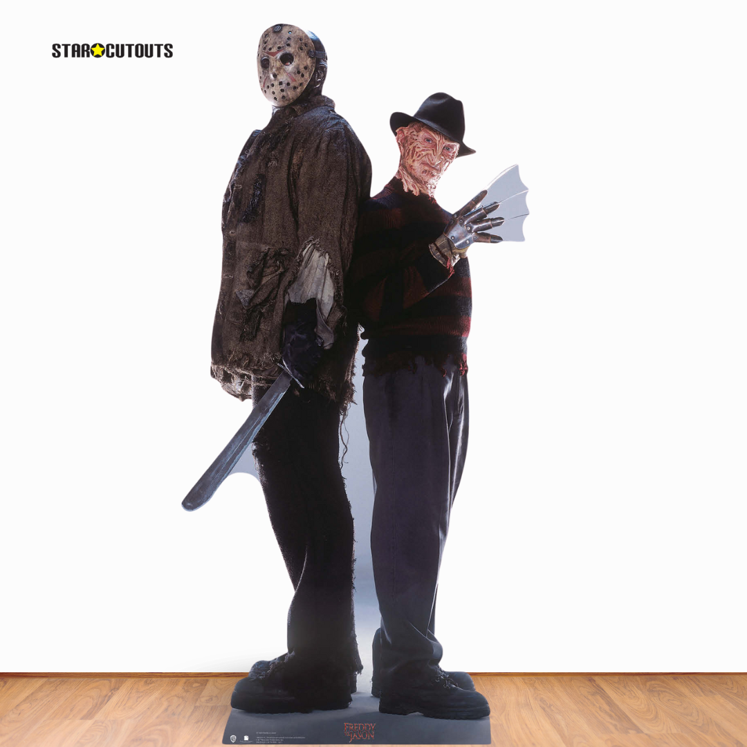 SC1645 Freddy vs Jason Double Cardboard Cut Out Height 195cm