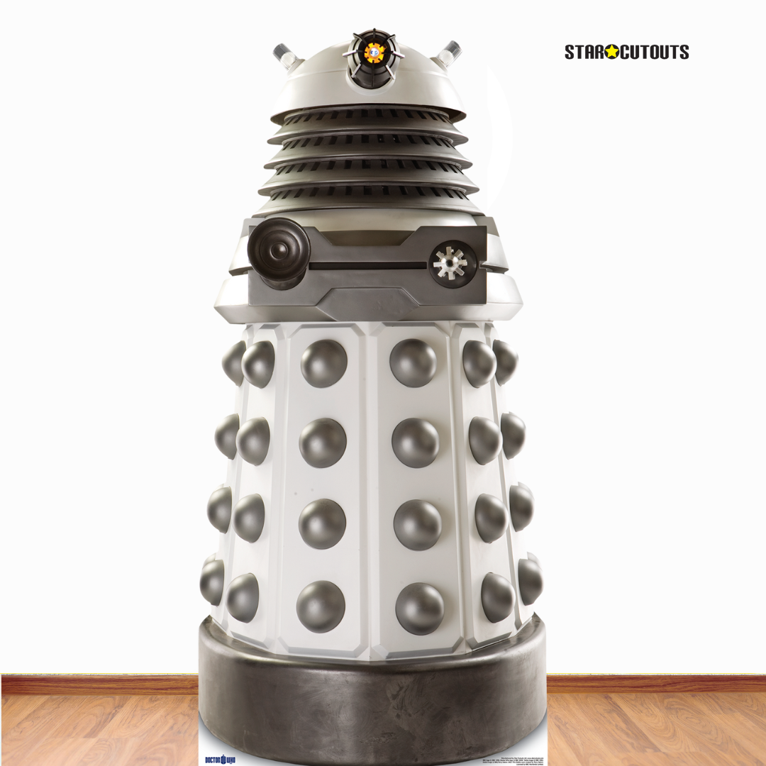 SC200 White Supreme Dalek Cardboard Cut Out Height 182cm