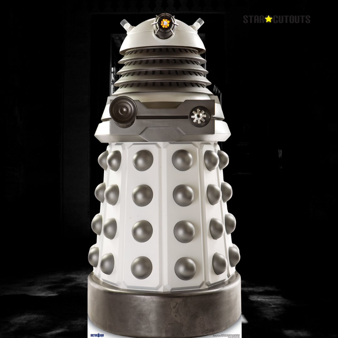 SC200 White Supreme Dalek Cardboard Cut Out Height 182cm