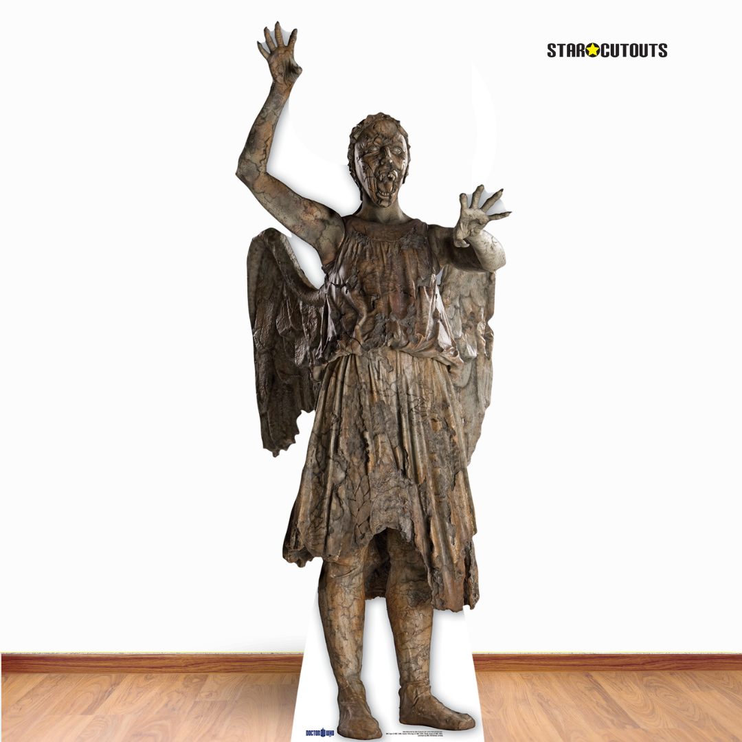 SC219 Weeping Angel Attacking Cardboard Cut Out Height 182cm