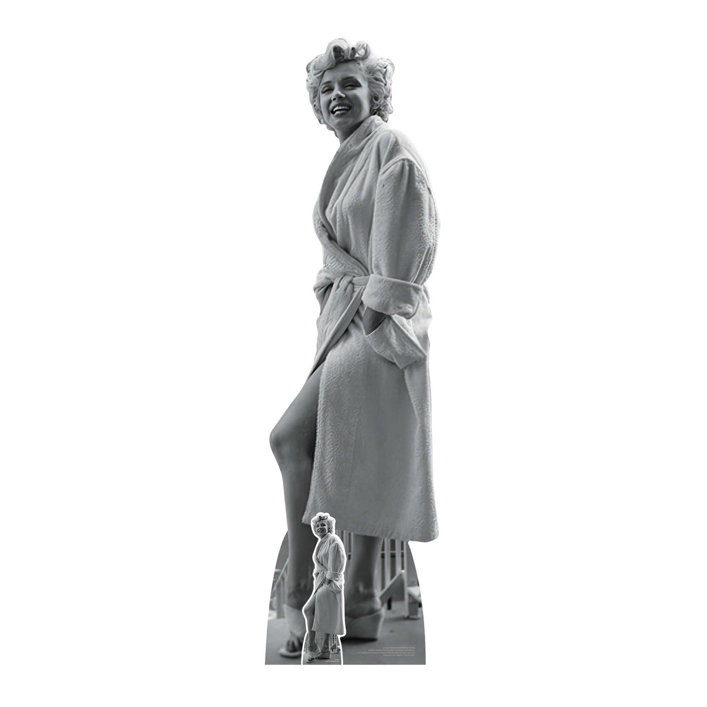 SC2382 Marilyn Monroe Bathrobe Cardboard Cut Out Height 176cm