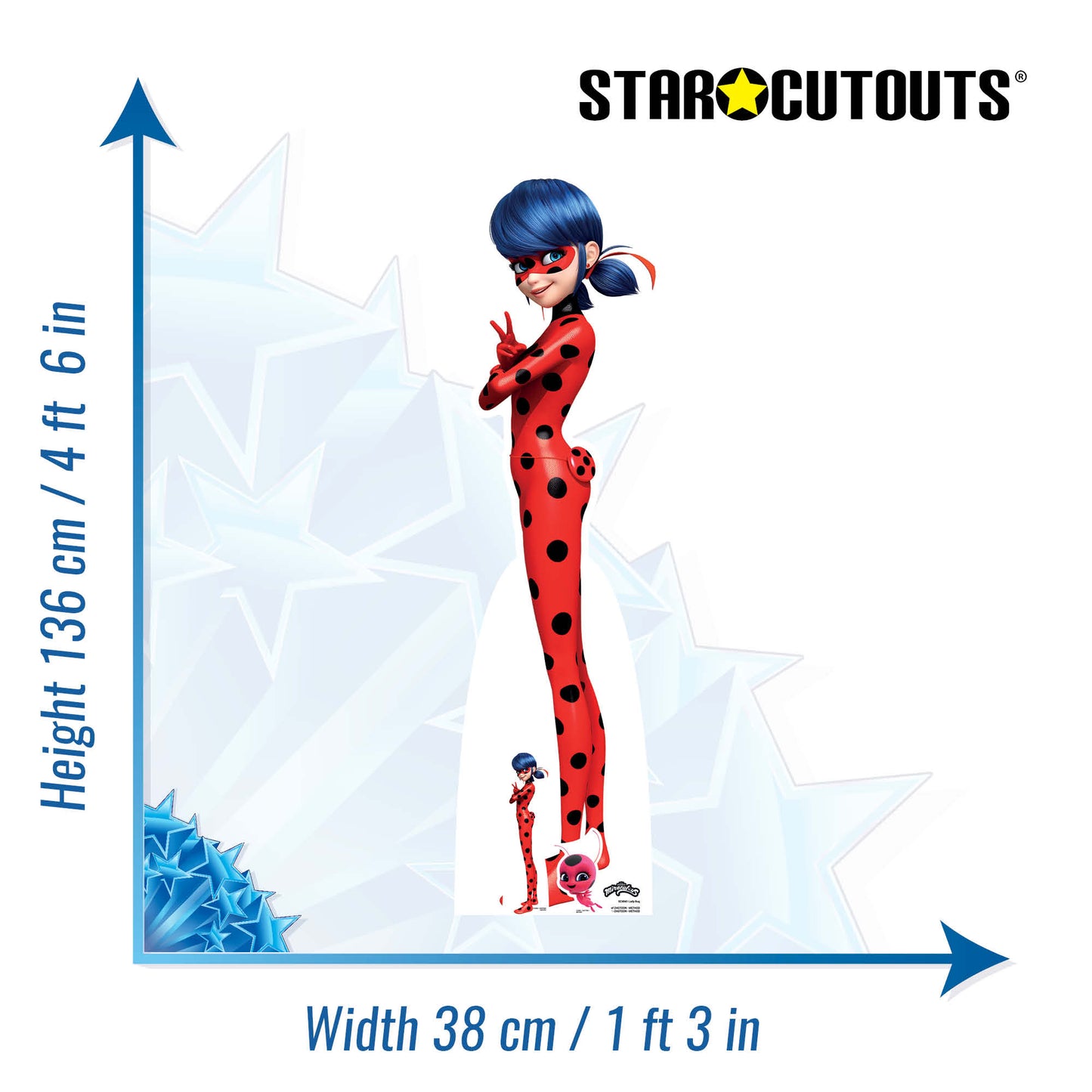 SC4041 Lady Bug - Miraculous: Tales of Ladybug & Cat Noir Cardboard Cut Out Height 136cm