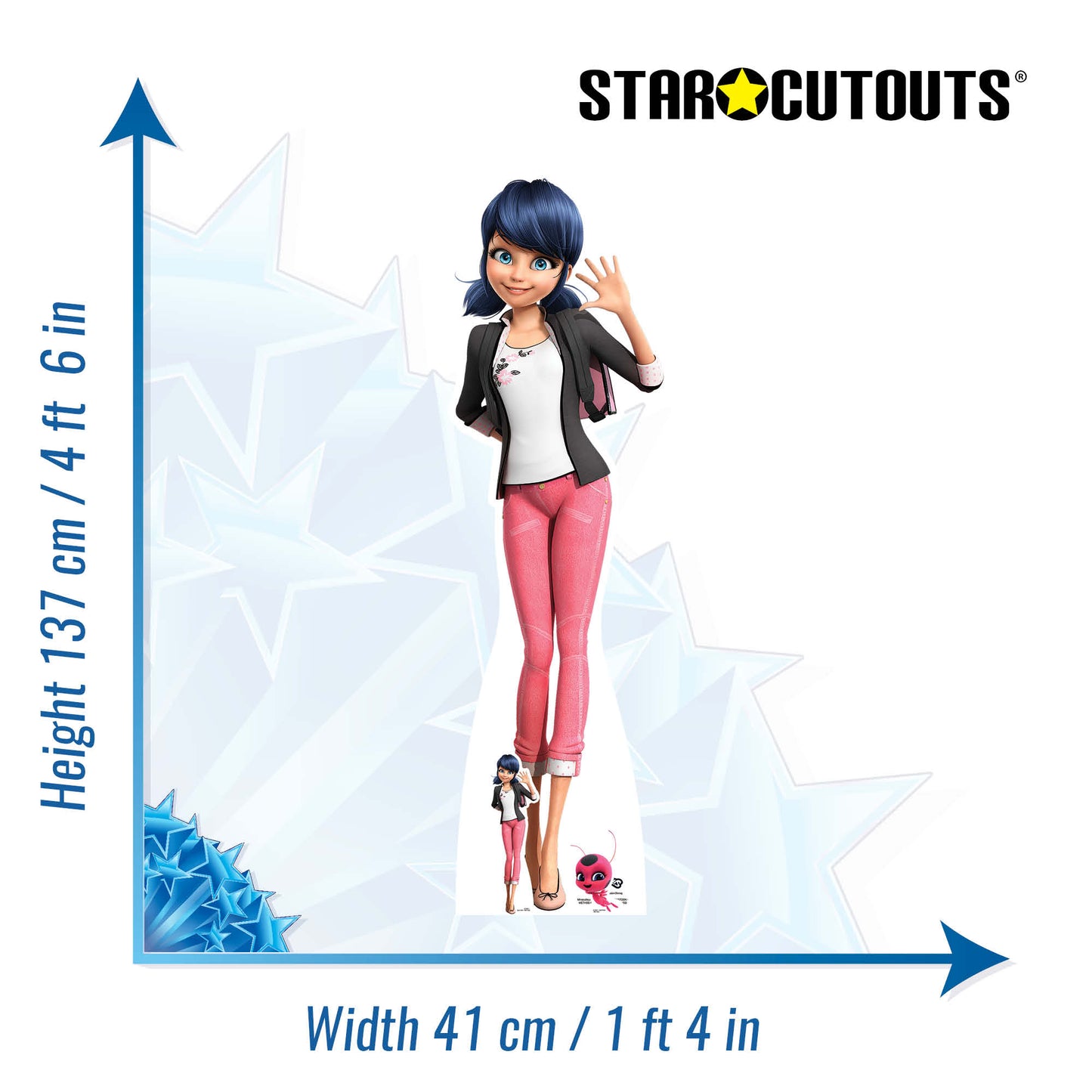 SC4044 Marinette Dupain-Cheng - Miraculous: Tales of Ladybug & Cat Noir Cardboard Cut Out Height 137cm