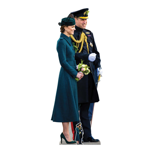 SC4061 Prince William and Kate Royal Blue Cardboard Cut Out Height 190cm