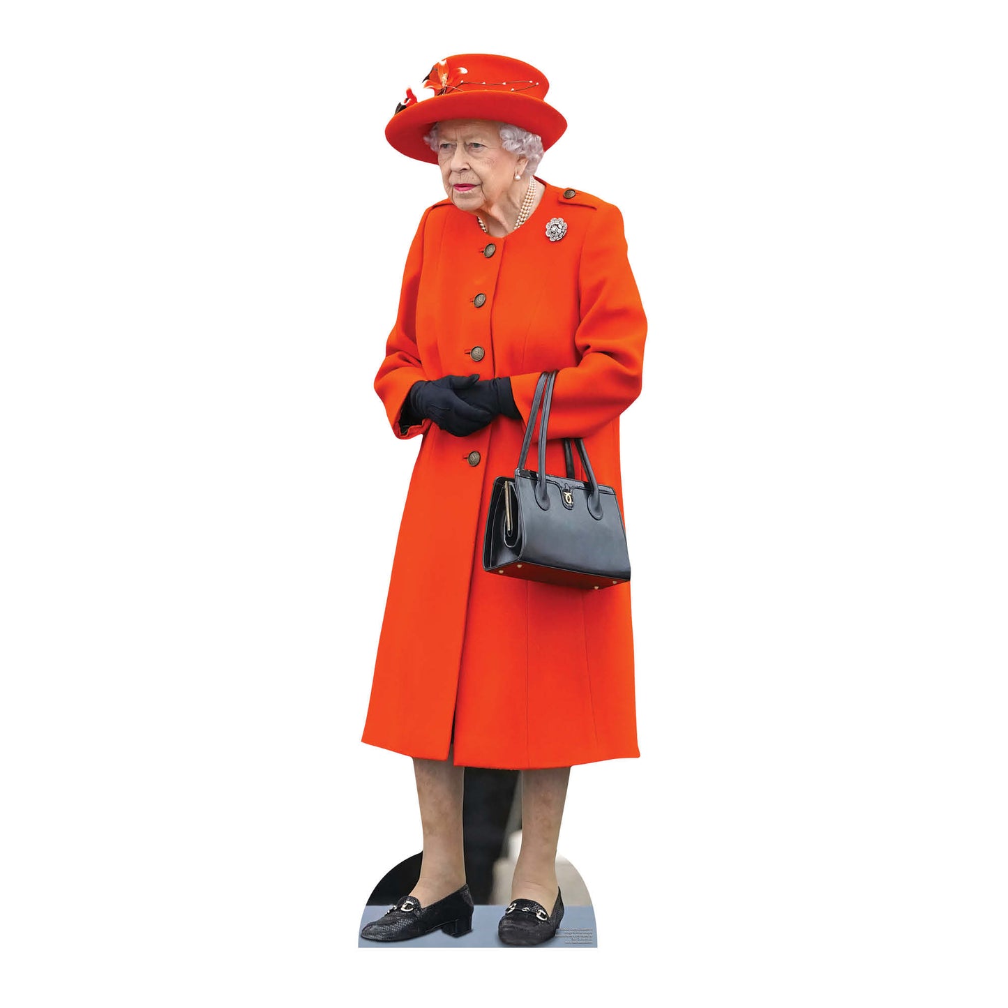 SC4065 Queen Elizabeth II Platinum Jubilee Red Hat Cardboard Cut Out Height 163cm