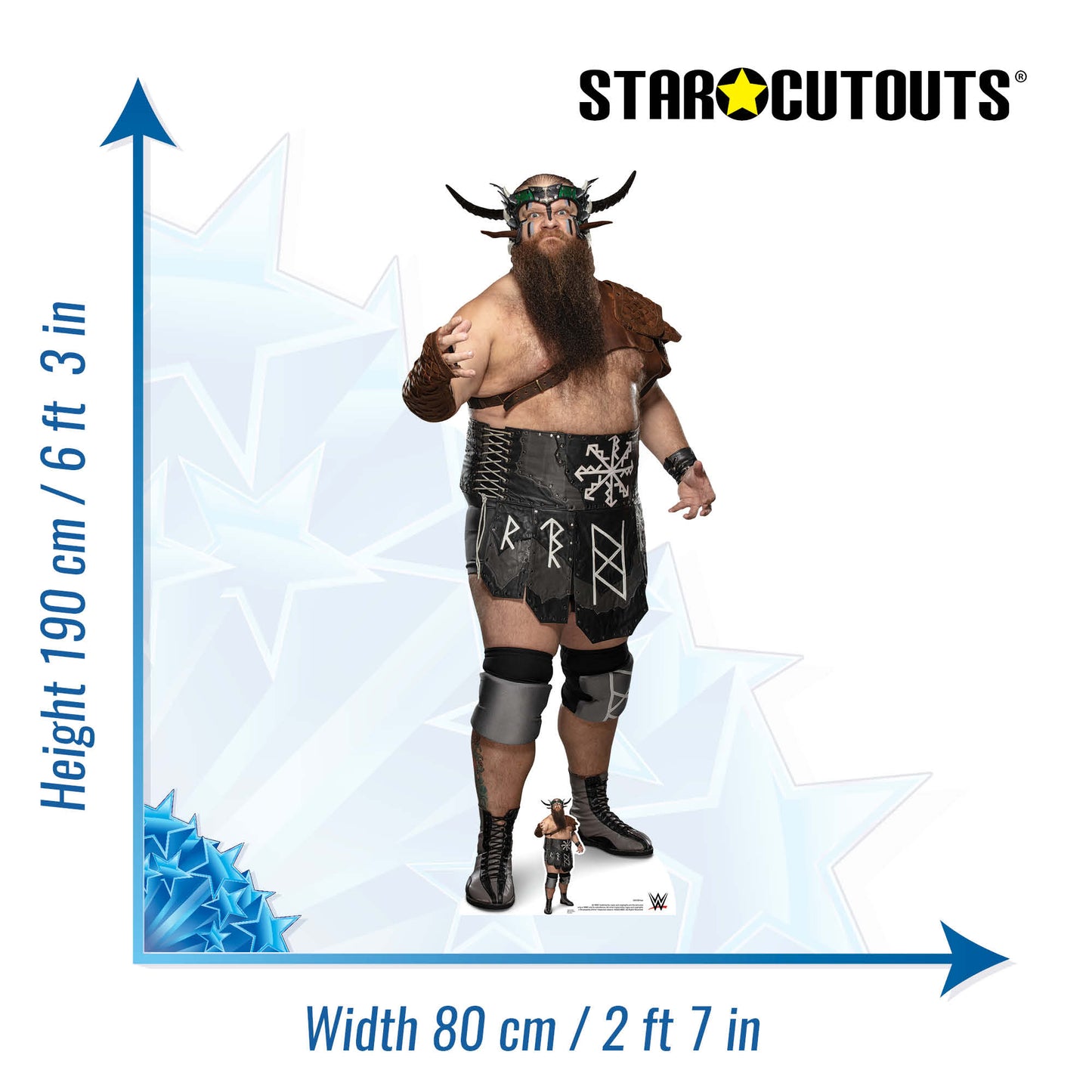 SC4100 Ivar WWE Cardboard Cut Out Height 190cm