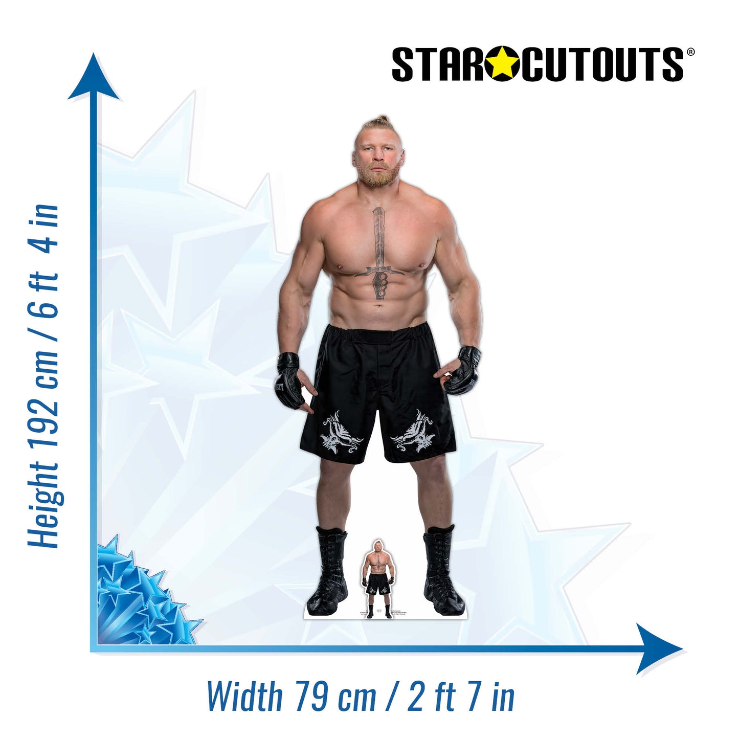 SC4101 Brock Lesnar WWE Cardboard Cut Out Height 192cm