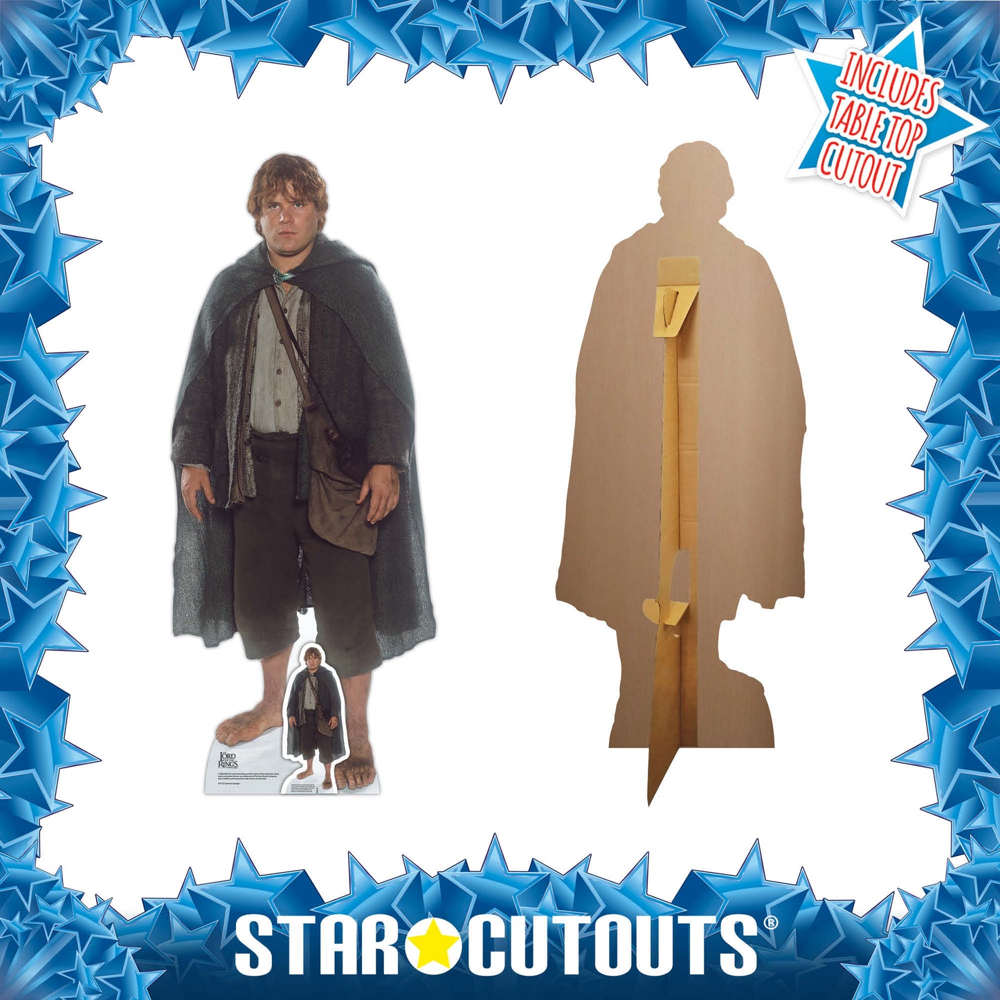 SC4127 Samwise Gamgee  Lord of the Rings Cardboard Cut Out Height 135cm