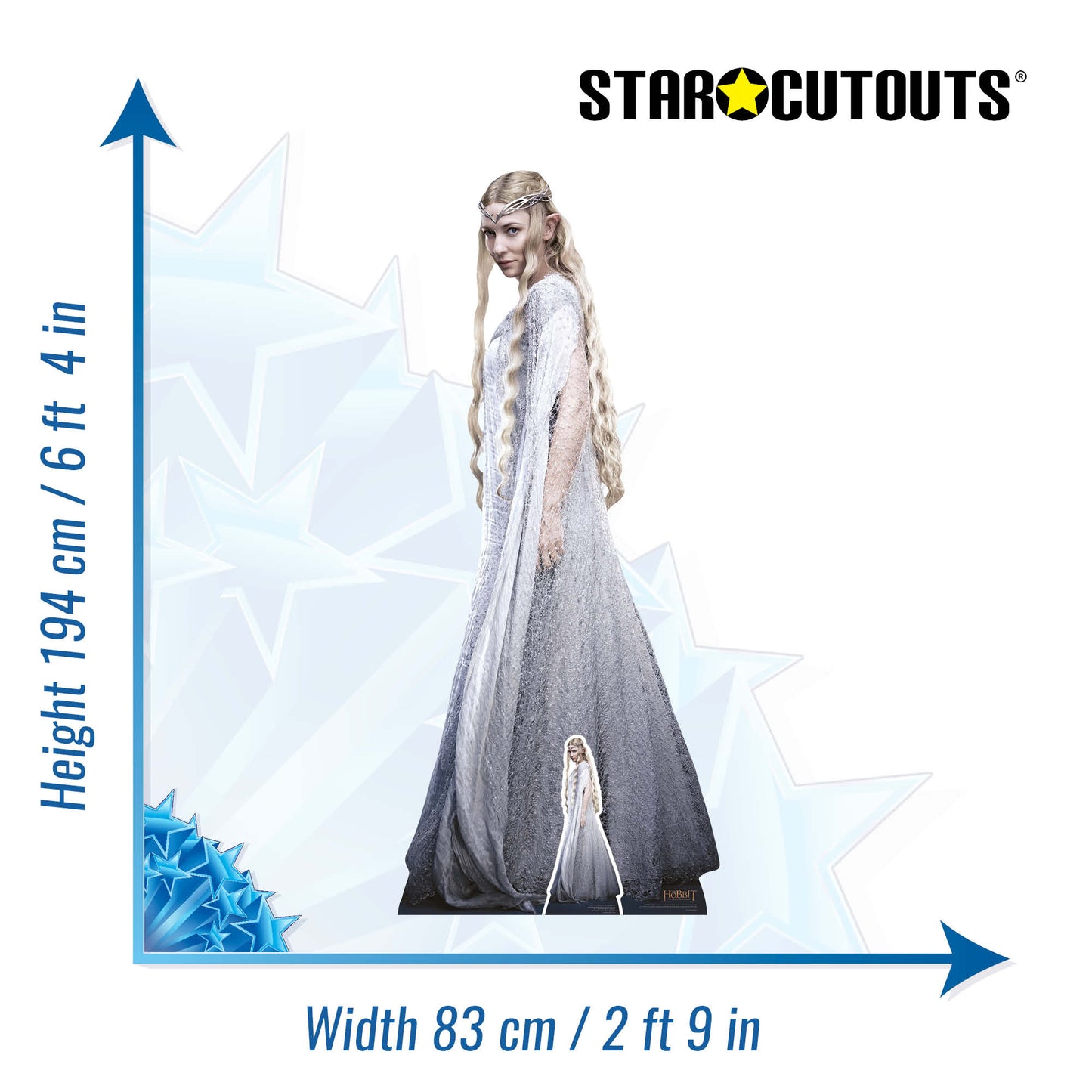 SC4137 Galadriel Hobbits Movies Cardboard Cut Out Height 194cm