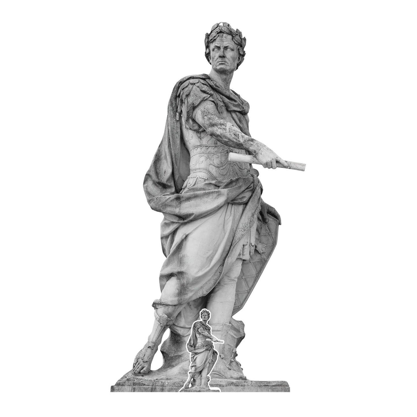 SC4147 Julius Caesar Roman Statue Cardboard Cut Out Height 177cm