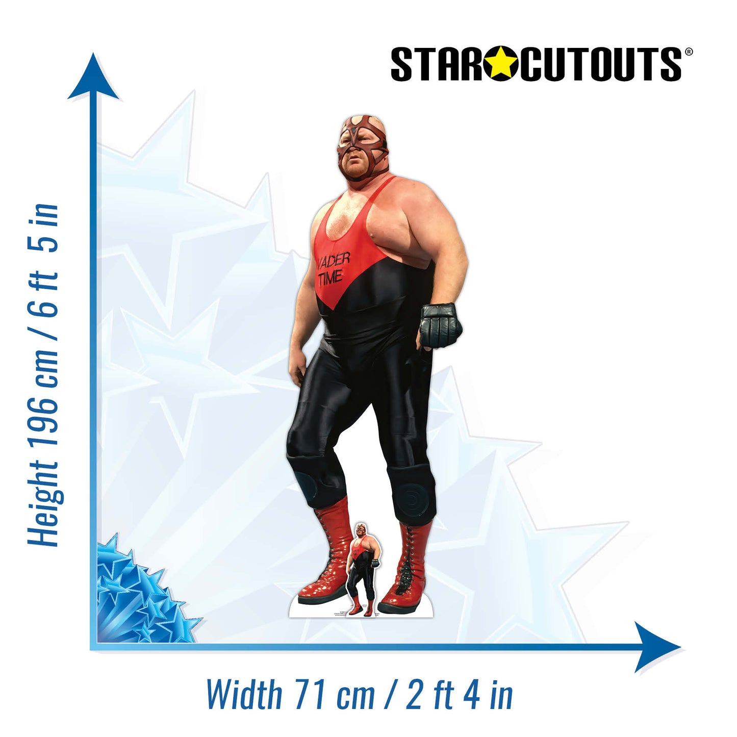 SC4164 Vader WWE Cardboard Cut Out Height 196cm