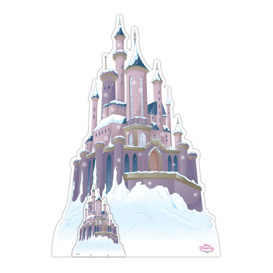 SC4185 Disney Castle Winter Cardboard Cut Out Height 133cm