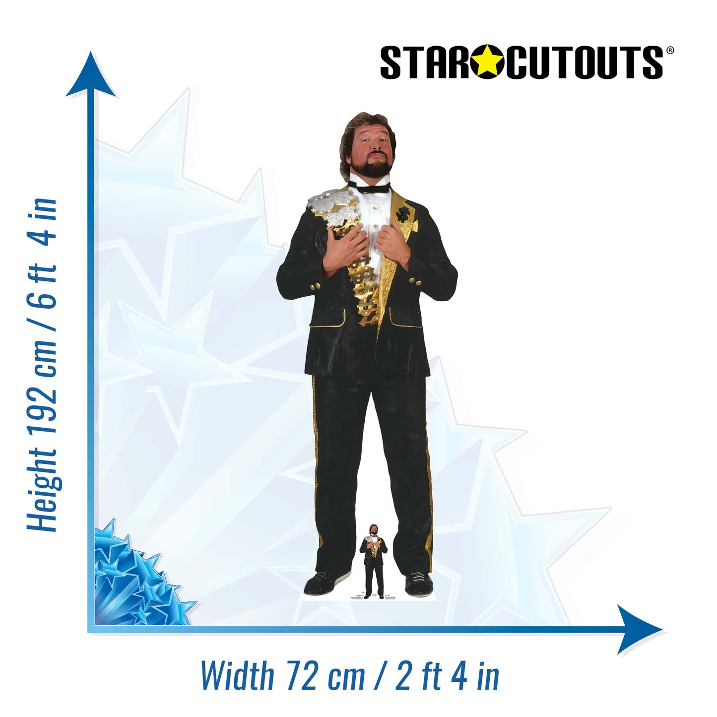 SC4188 Ted DiBiase WWE Cardboard Cut Out Height 192cm