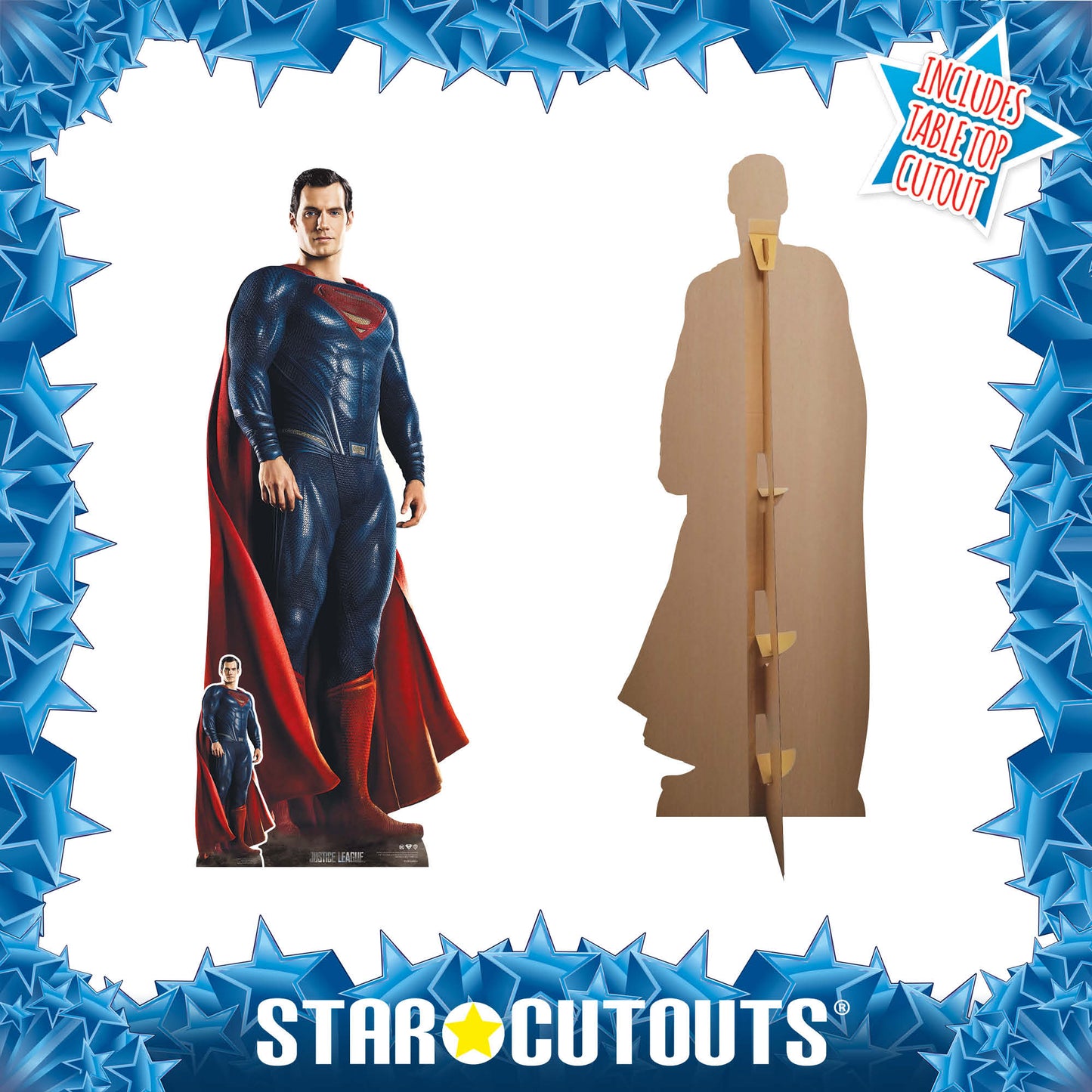 SC4189 Superman Henry Cavill Cape Cardboard Cut Out Height 195cm