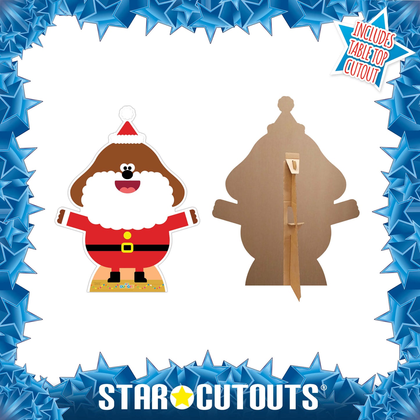 SC4194 Hey Duggee Christmas Cardboard Cut Out Height 120cm