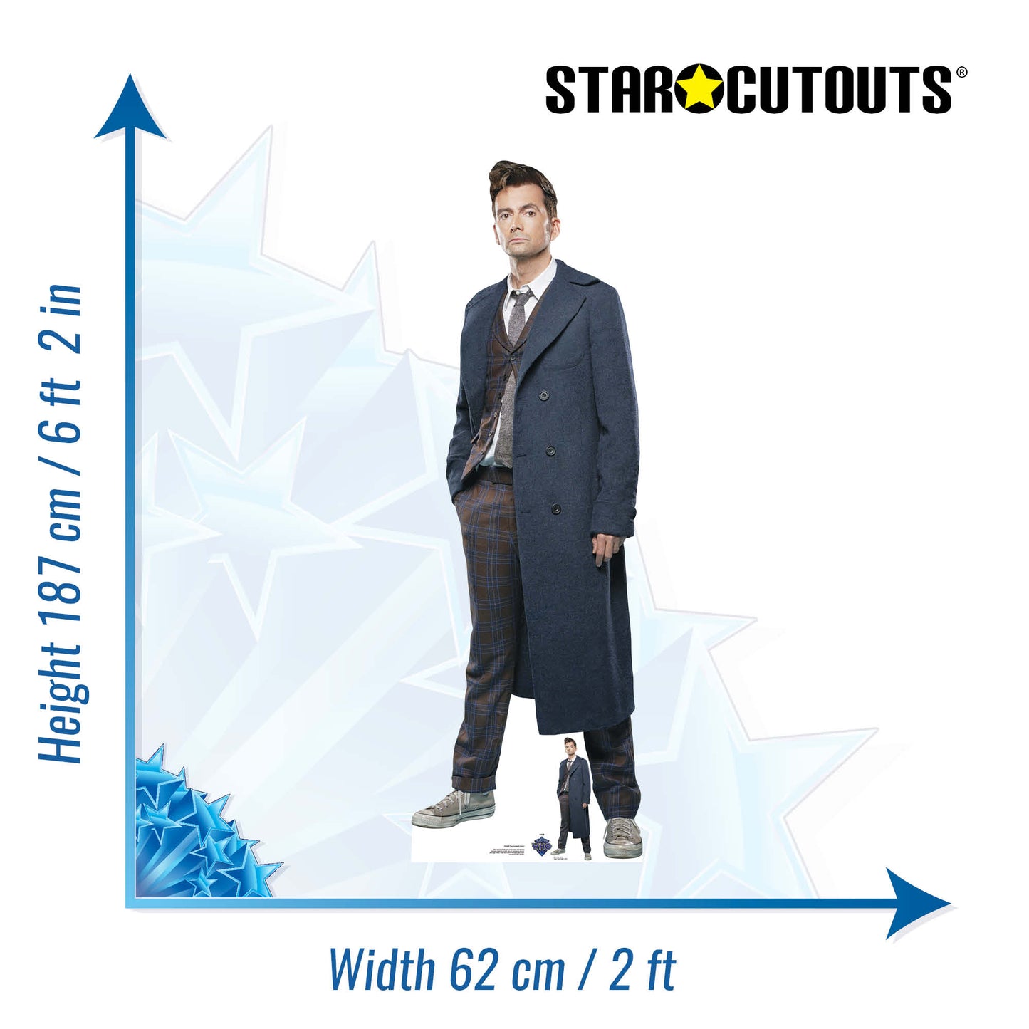 David Tennant Doctor Who Special Cardboard Cut Out Height 187cm - Star Cutouts