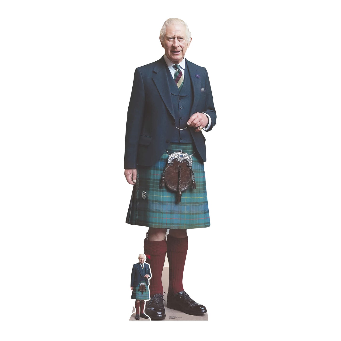 SC4212 King Charles Kilt Cardboard Cut Out Height 180cm