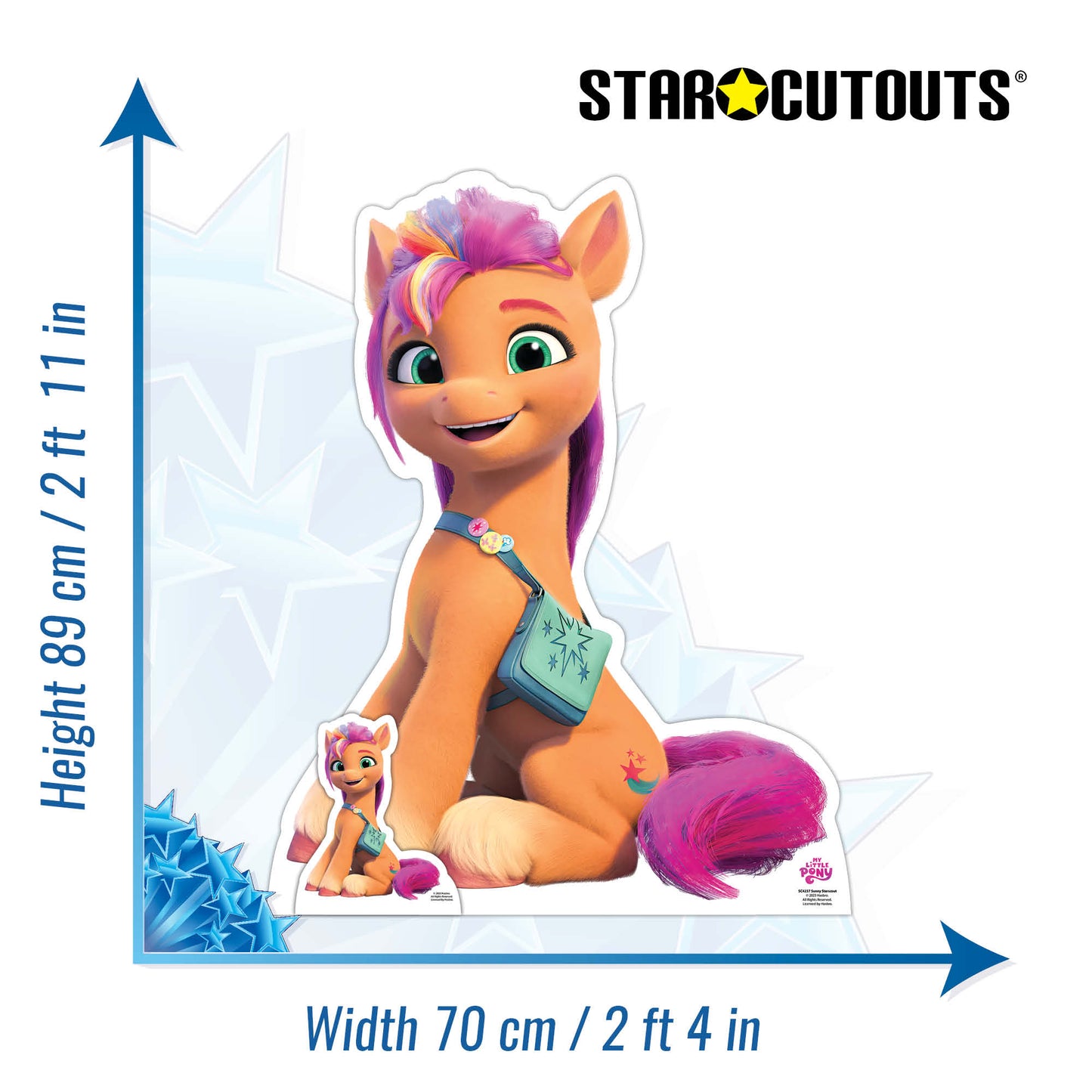 SC4237 Sunny Starscout My Little Pony Star Mini Cardboard Cut Out Height 89cm