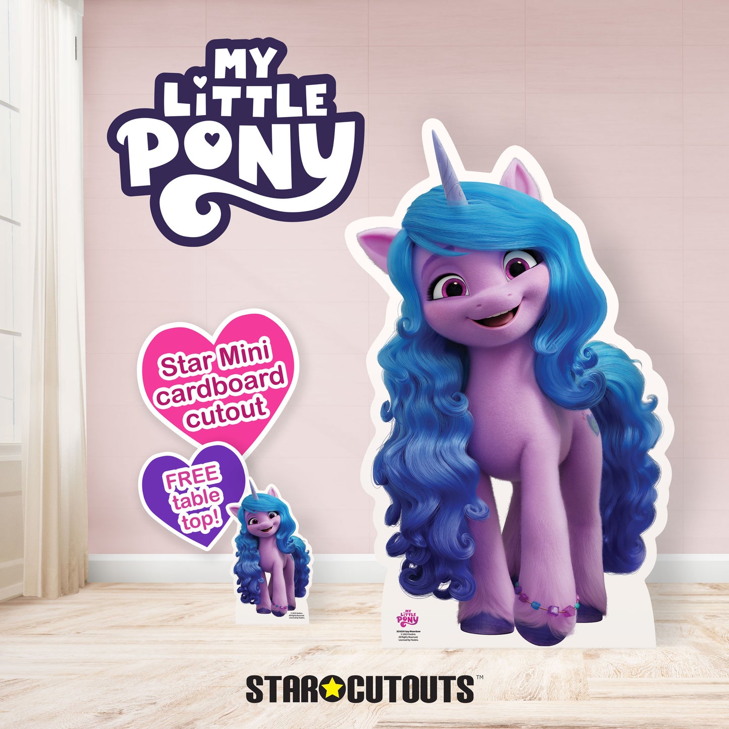 SC4239 Izzy Moonbow My Little Pony Star Mini Cardboard Cut Out Height 95cm