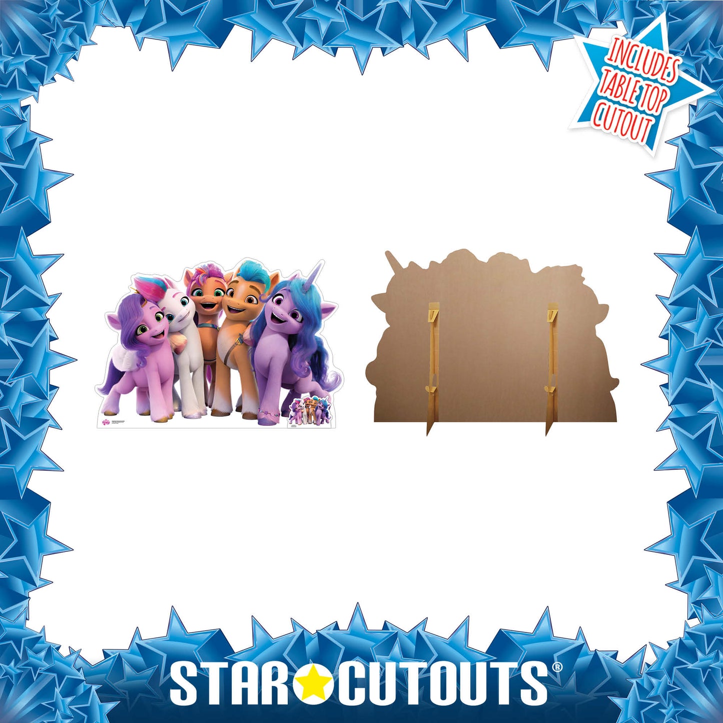 SC4240 My Little Pony Star Mini Group Cardboard Cut Out Height 131cm