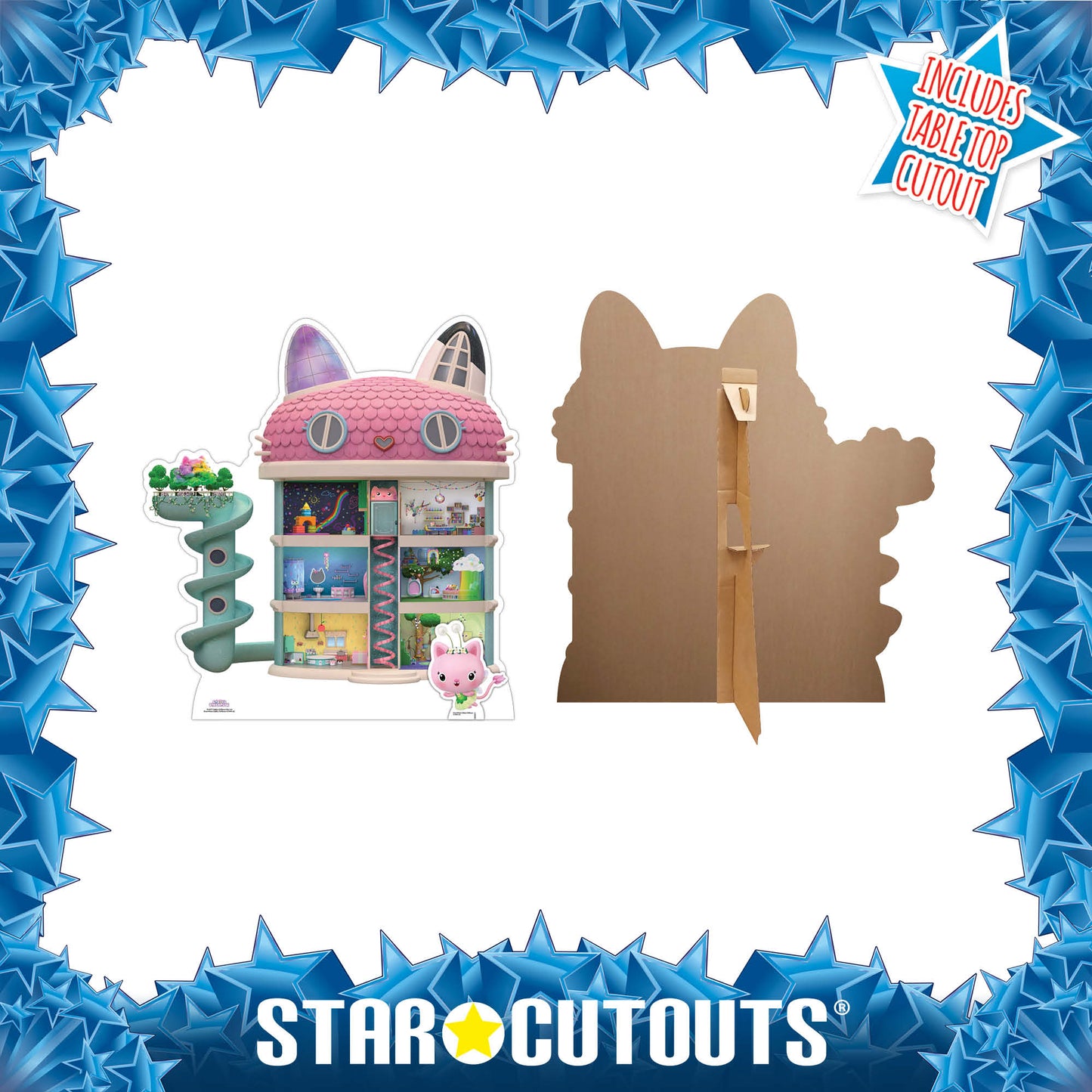 SC4277 Gabby's Dollhouse Star Mini Cardboard Cut Out Height 79cm