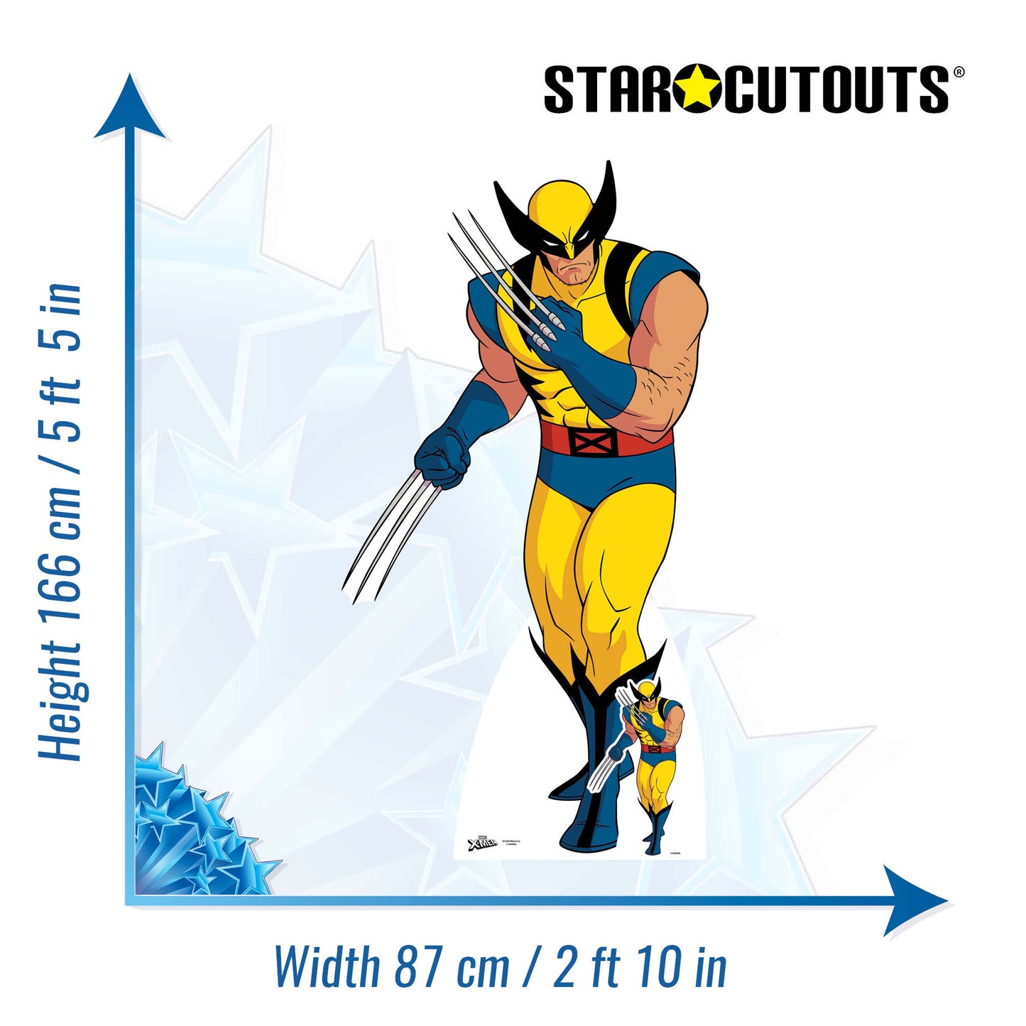 SC4296 Wolverine X-Men Cardboard Cut Out Height 166cm