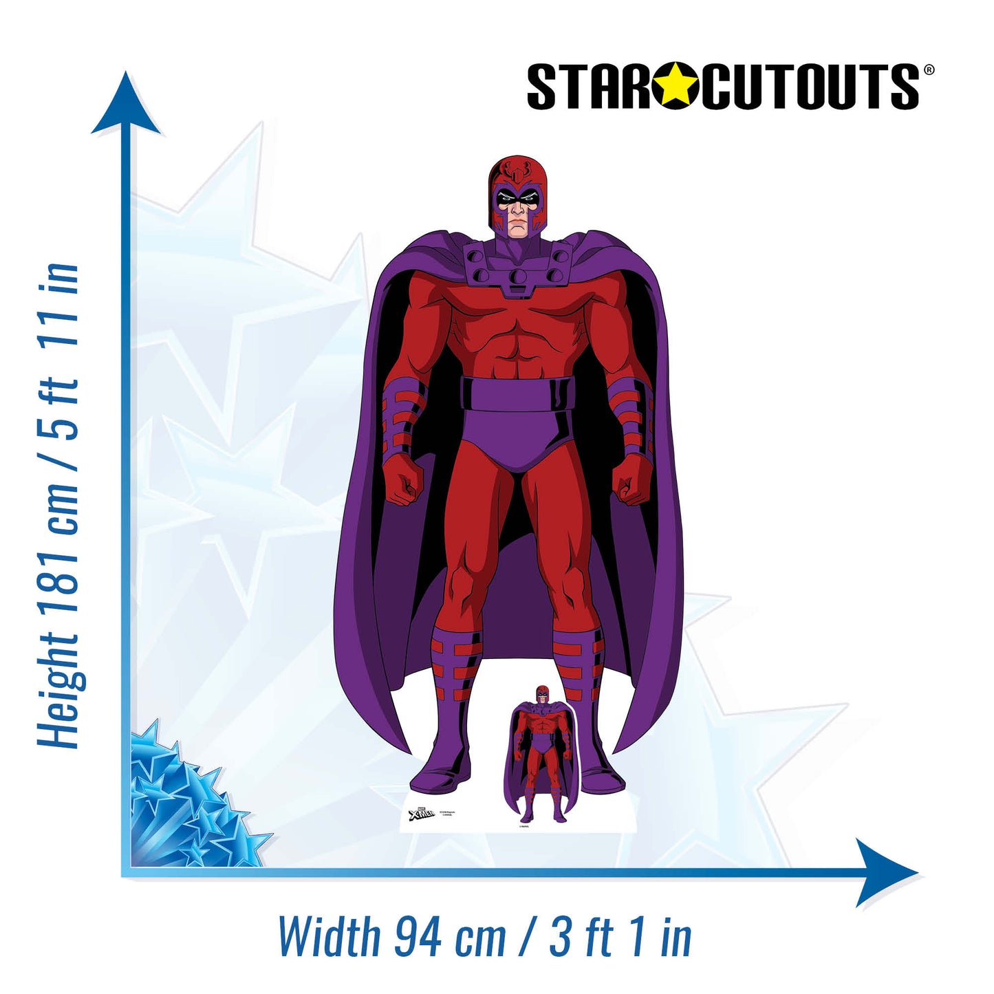 SC4298 Magneto X-Men Cardboard Cut Out Height 181cm