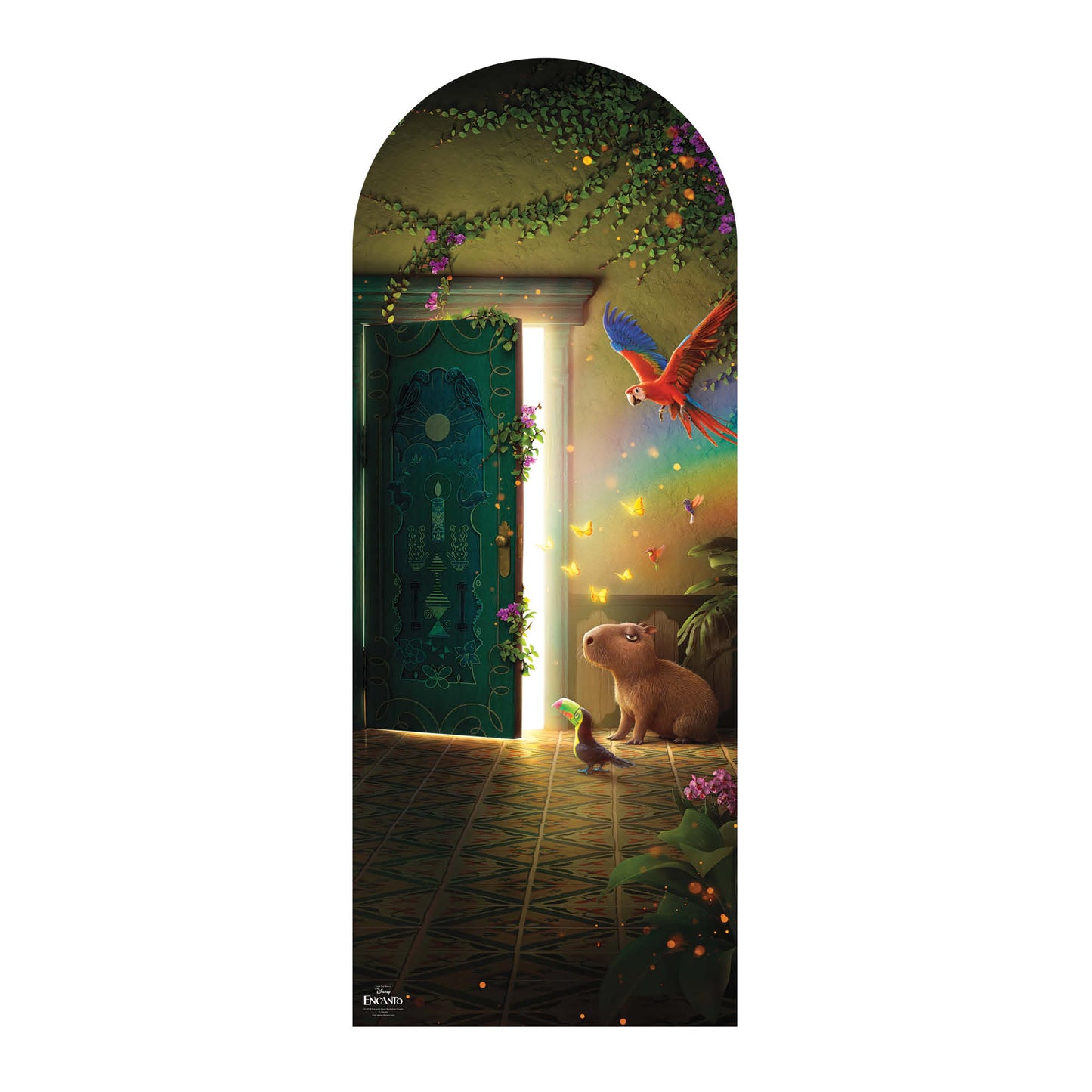 SC4318 Encanto Door Backdrop Single Cardboard Cut Out Height 194cm