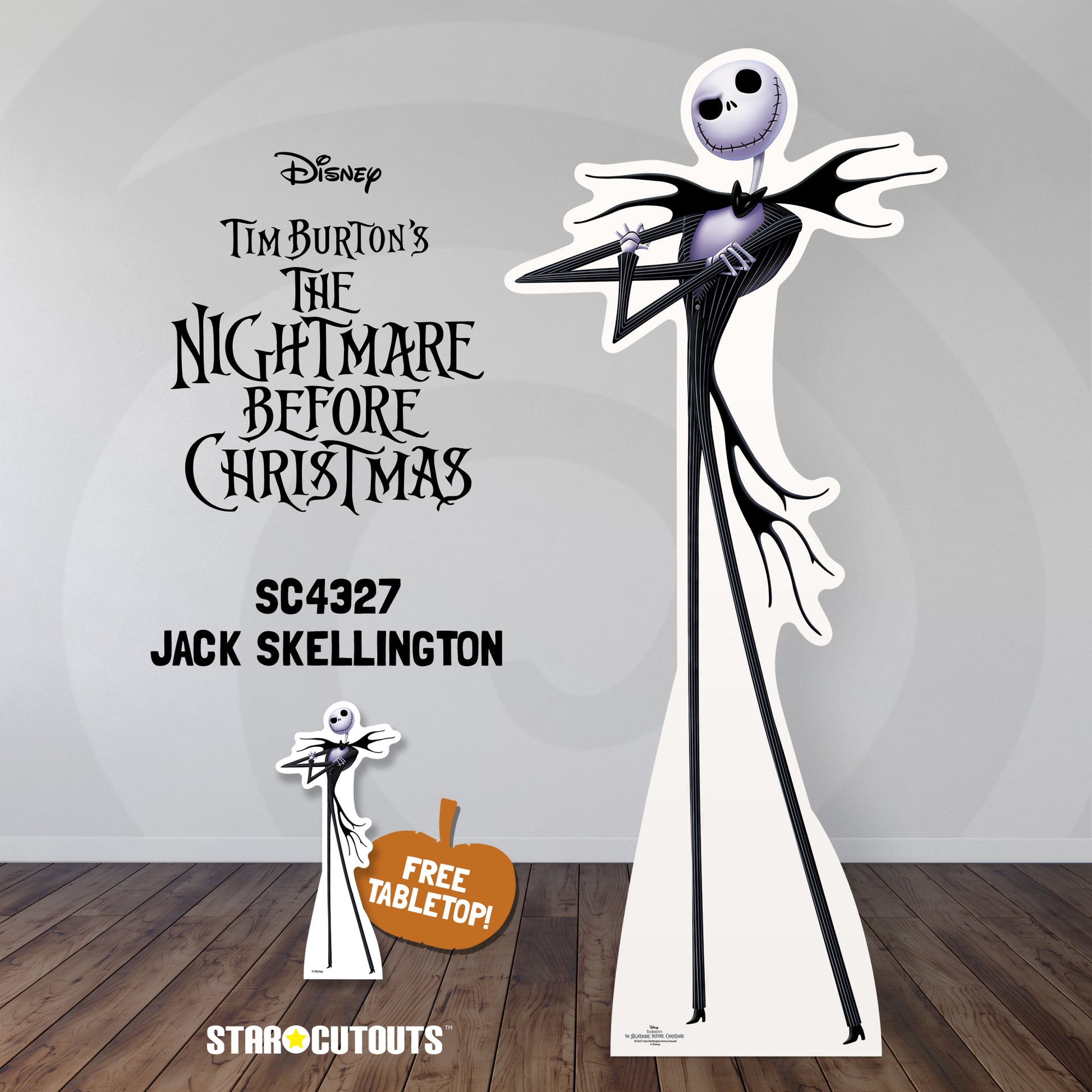Jack Skellington Pumpkin King The Nightmare Before Christmas Cardboard  Cutout