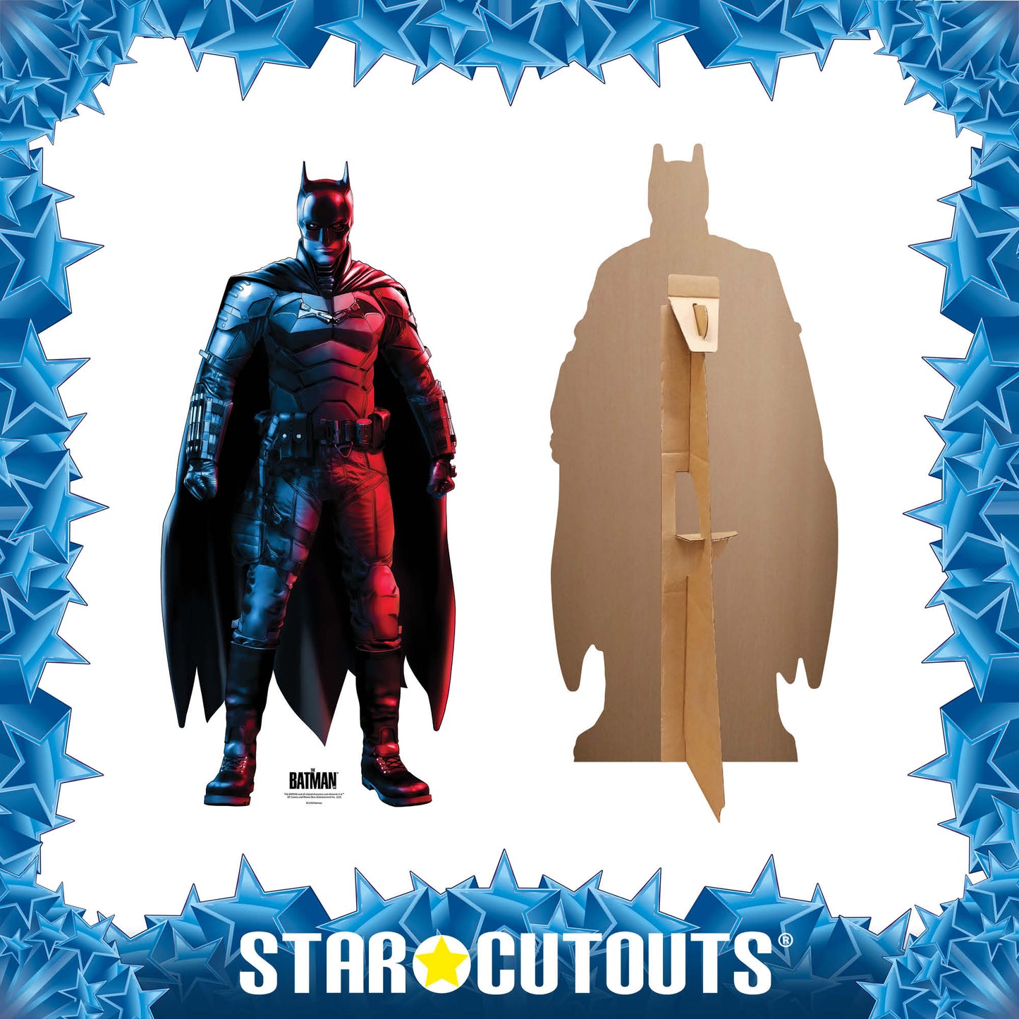 SC4350 Batman Star-Mini Red Blue Robert Pattinson Greatest Superhero Cardboard Cut Out Height 94cm