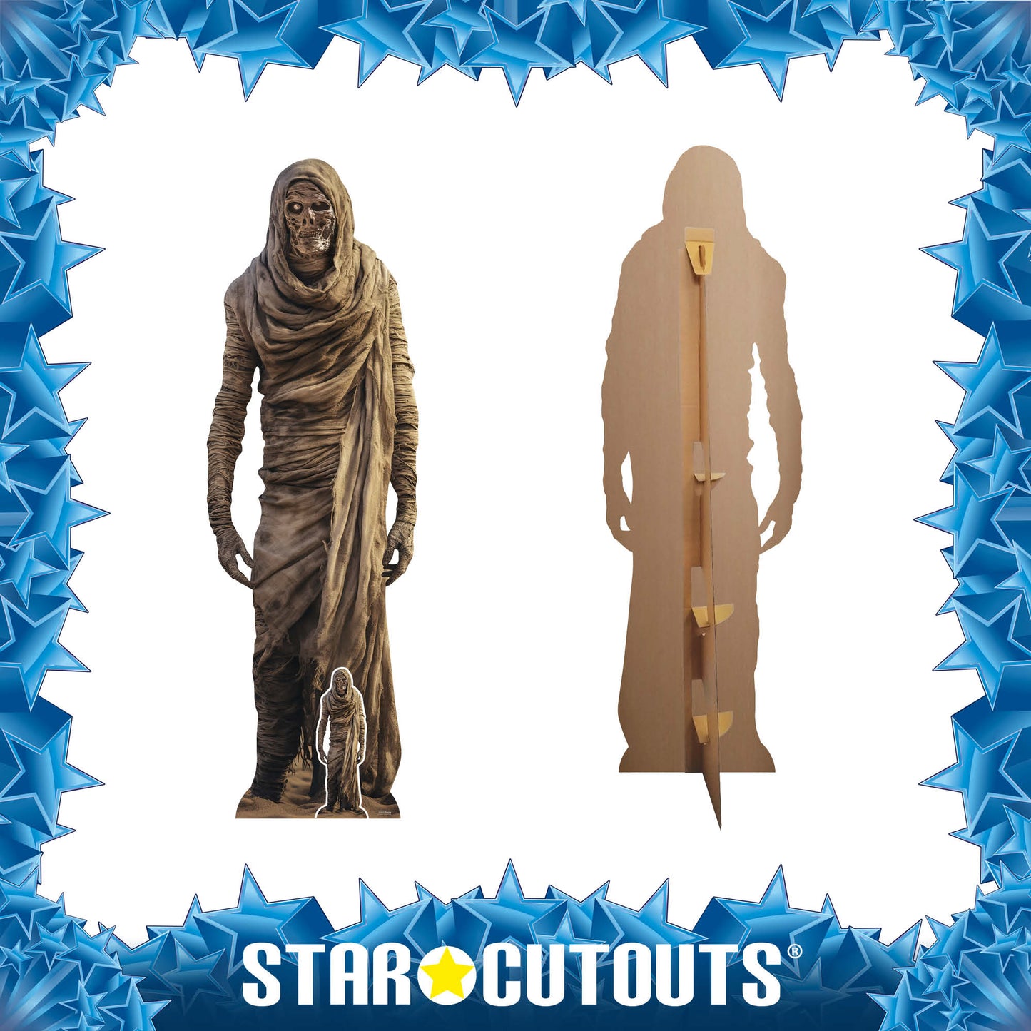 SC4353 Mummy Skeleton Cardboard Cut Out Height 175cm