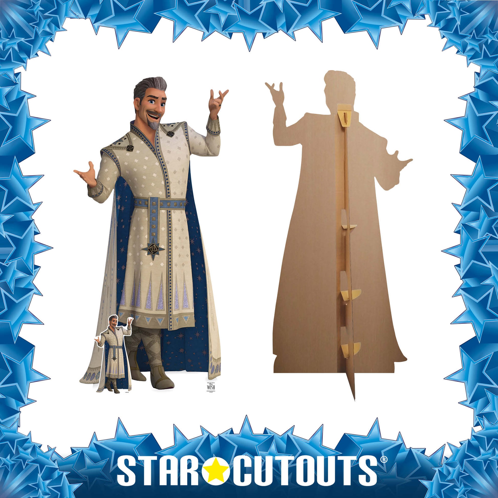 SC4363 King Magnifico WISH Cardboard Cut Out Height 188cm – Star Cutouts