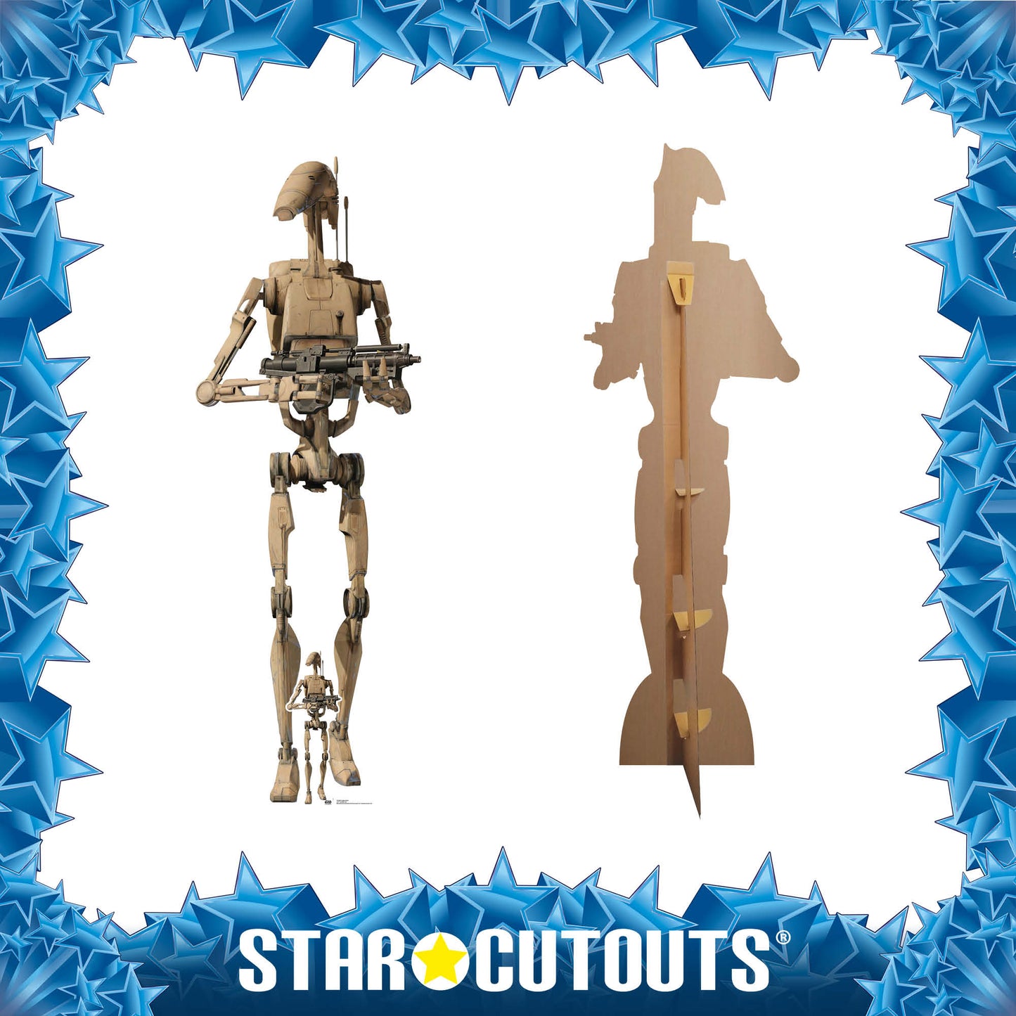 SC4366 B1 Battle Droid Star Wars Cardboard Cut Out Height 196cm