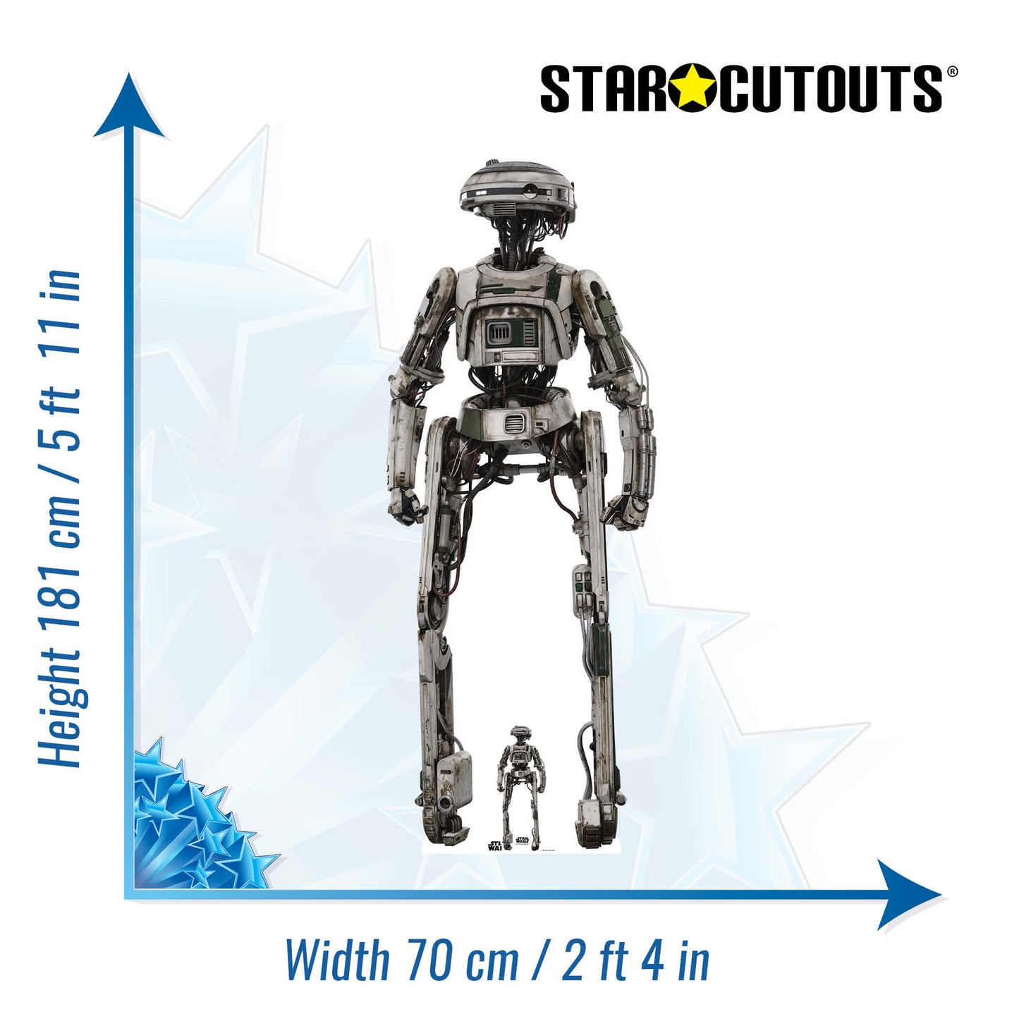 SC4370 L3-37 Star Wars Cardboard Cut Out Height 181cm