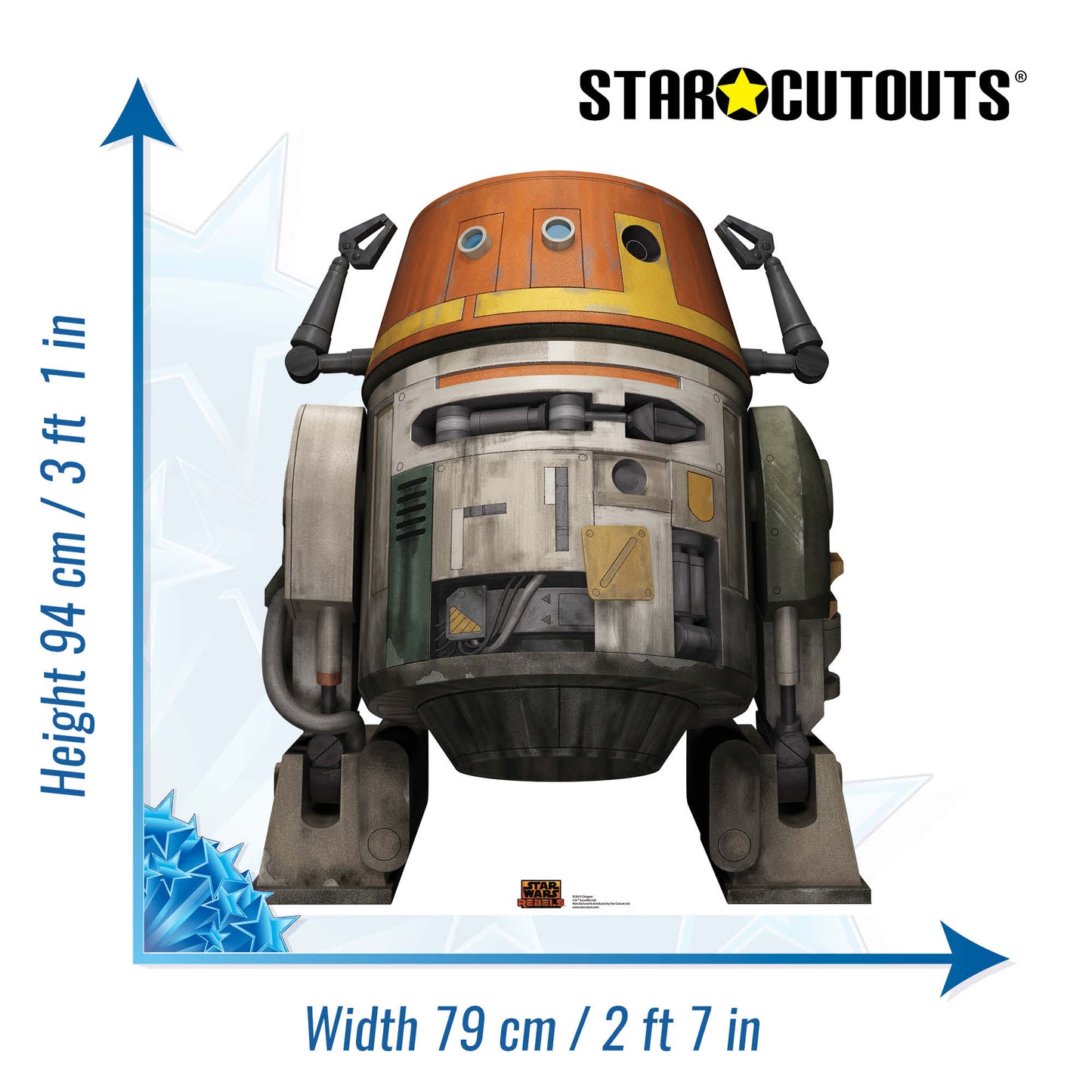 SC4371 Chopper Star Wars Cardboard Cut Out Height 94cm