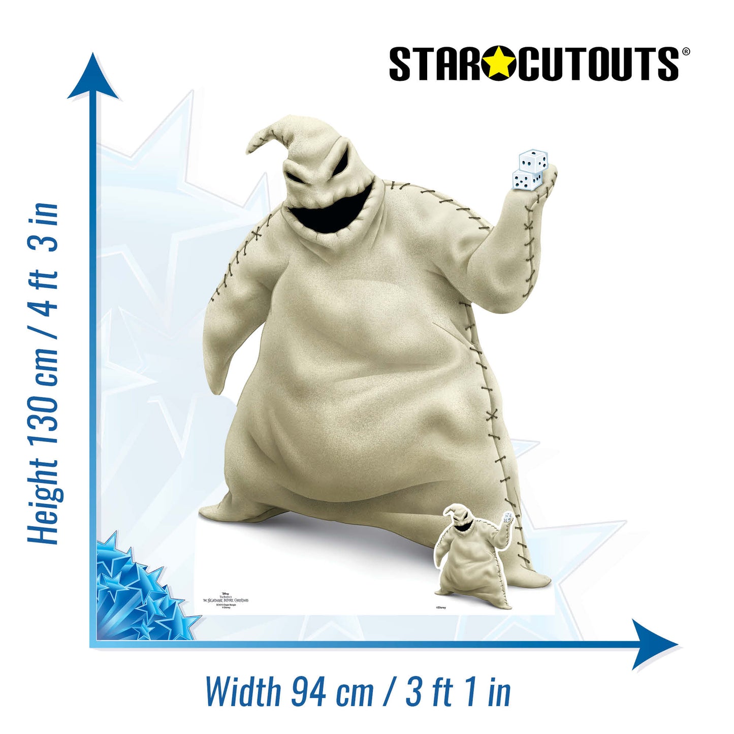 SC4373 Oogie Boogie Nightmare Before Christmas Cardboard Cut Out Height 130cm