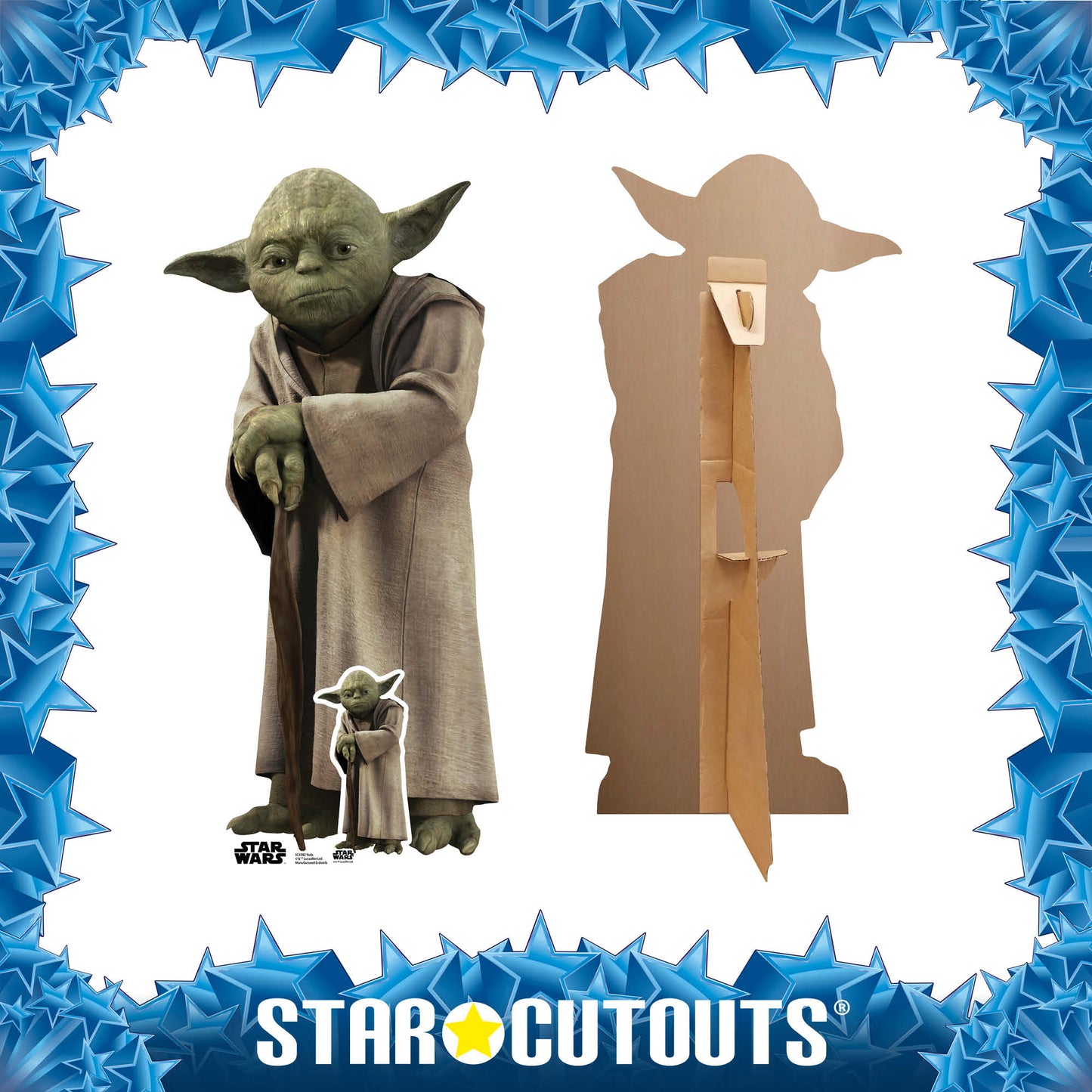 SC4382 Yoda Star Wars Force Cardboard Cut Out Height 76cm