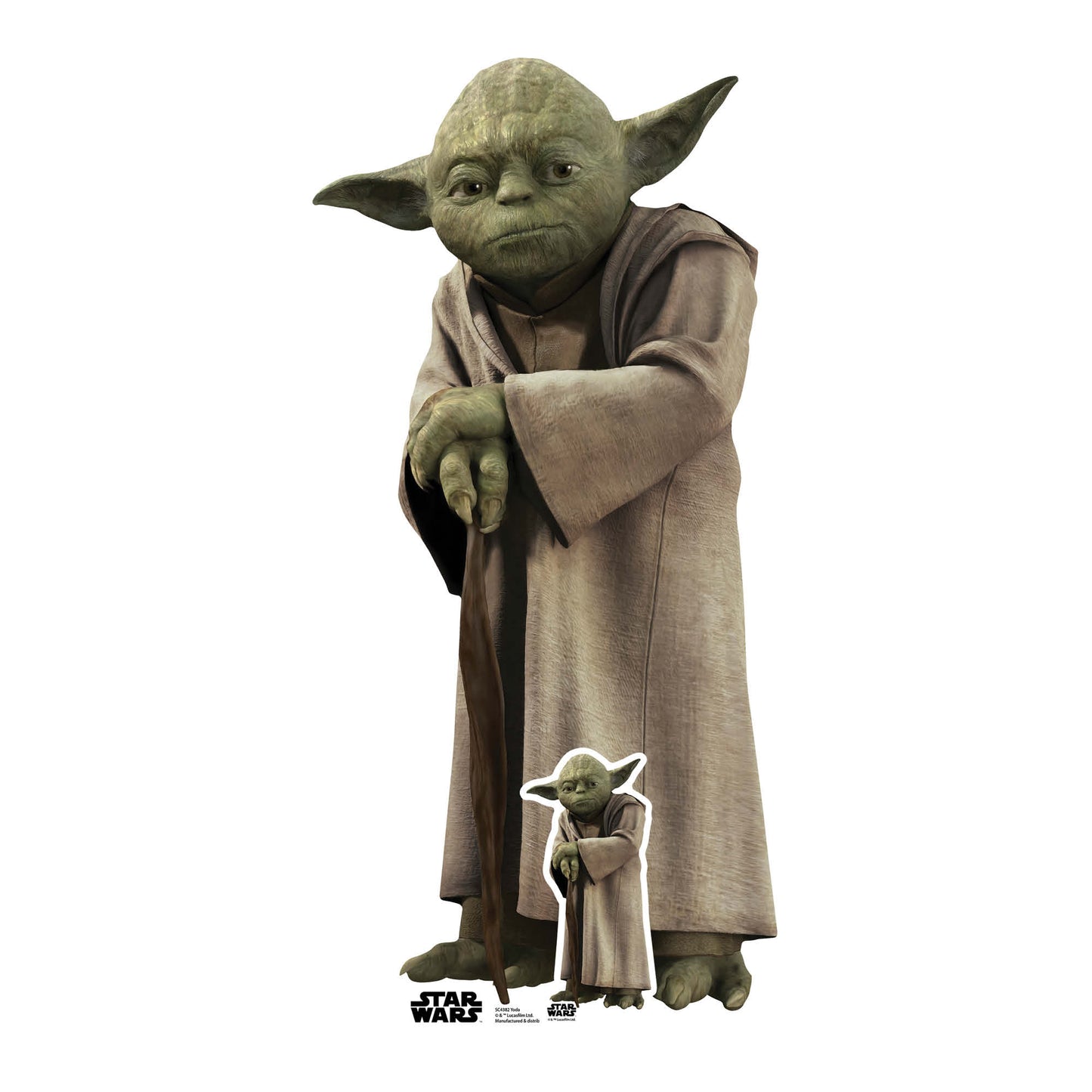 SC4382 Yoda Star Wars Force Cardboard Cut Out Height 76cm