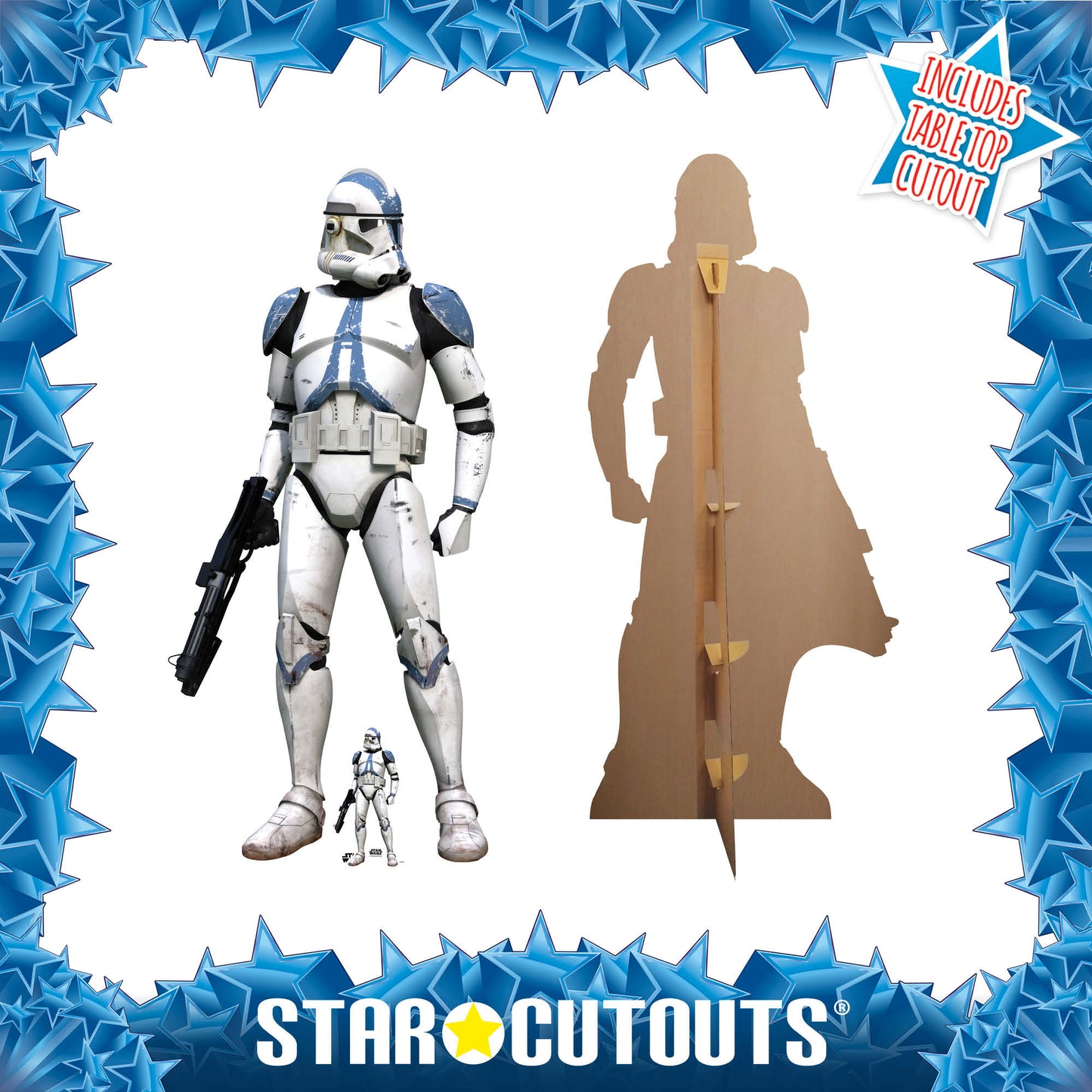 SC4398 501st Clone Trooper Star Wars Cardboard Cut Out Height 186cm